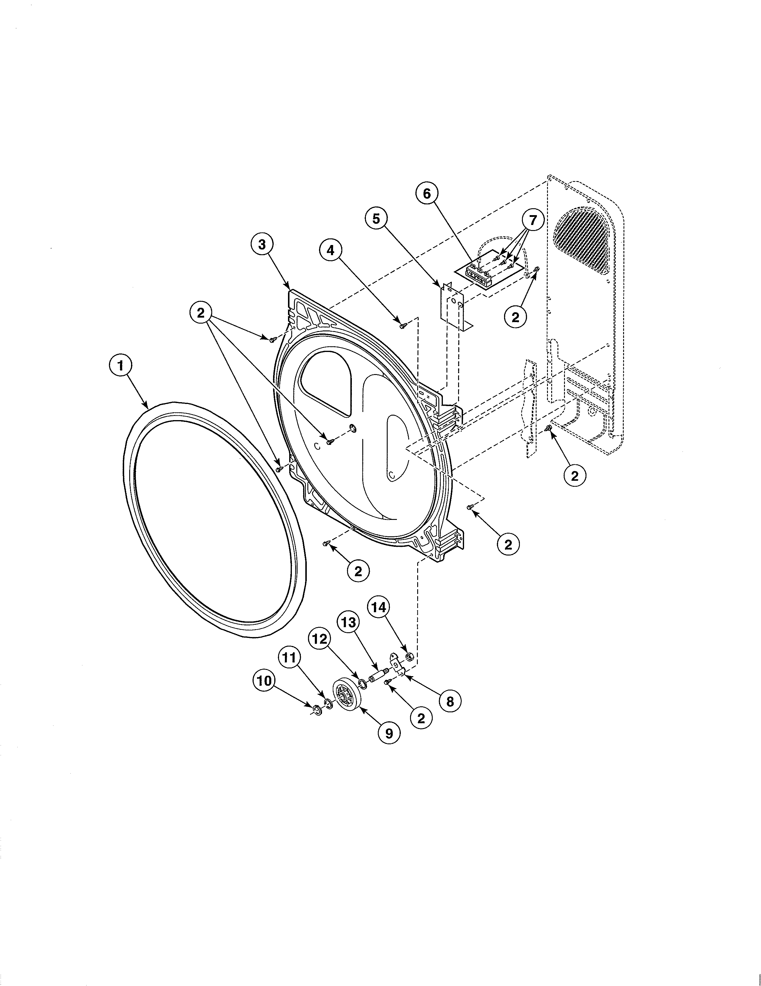 Bulkhead  Felt Seal  Cylinder Roller Diagram  U0026 Parts List