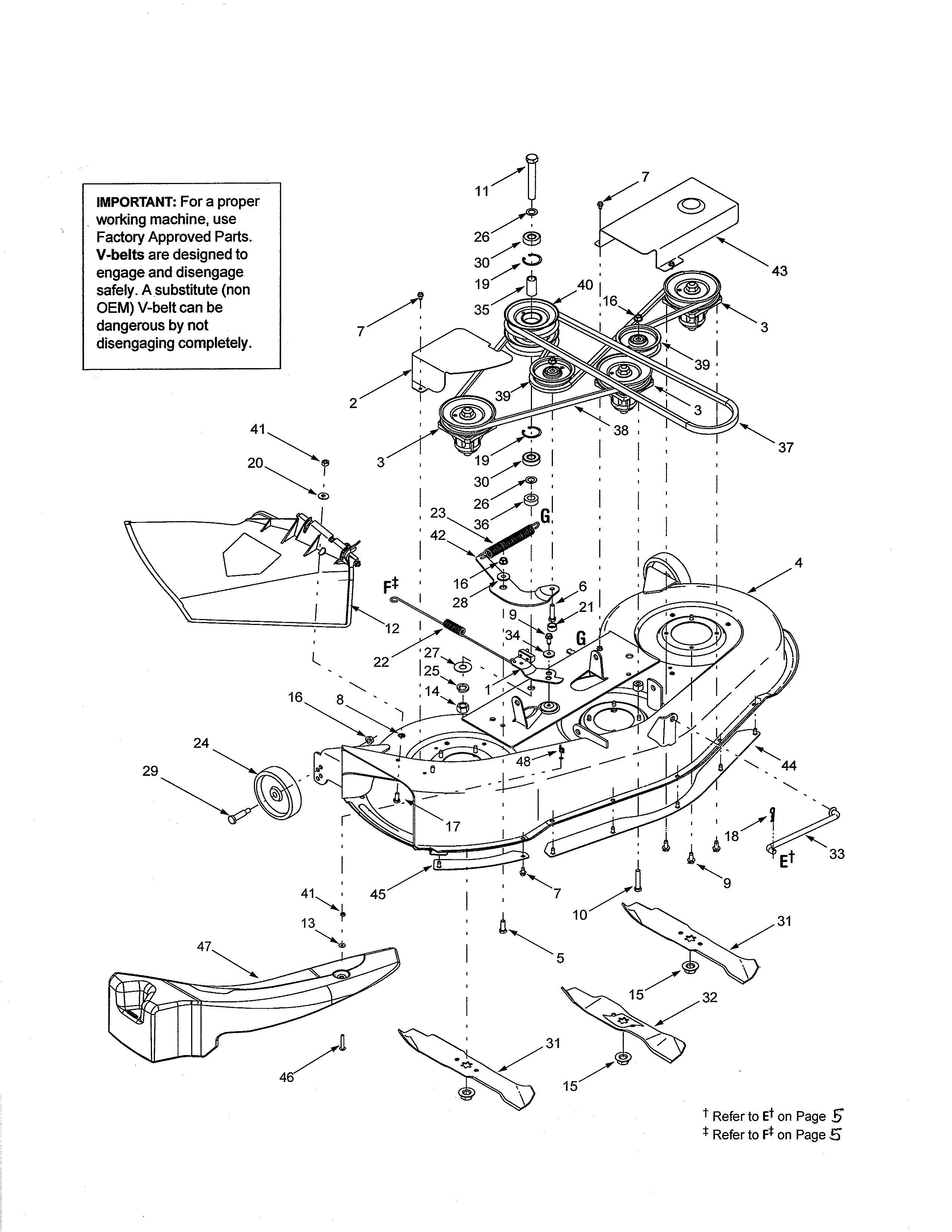 Mtd Lawn tractor Spindle assembly / deck brake Parts