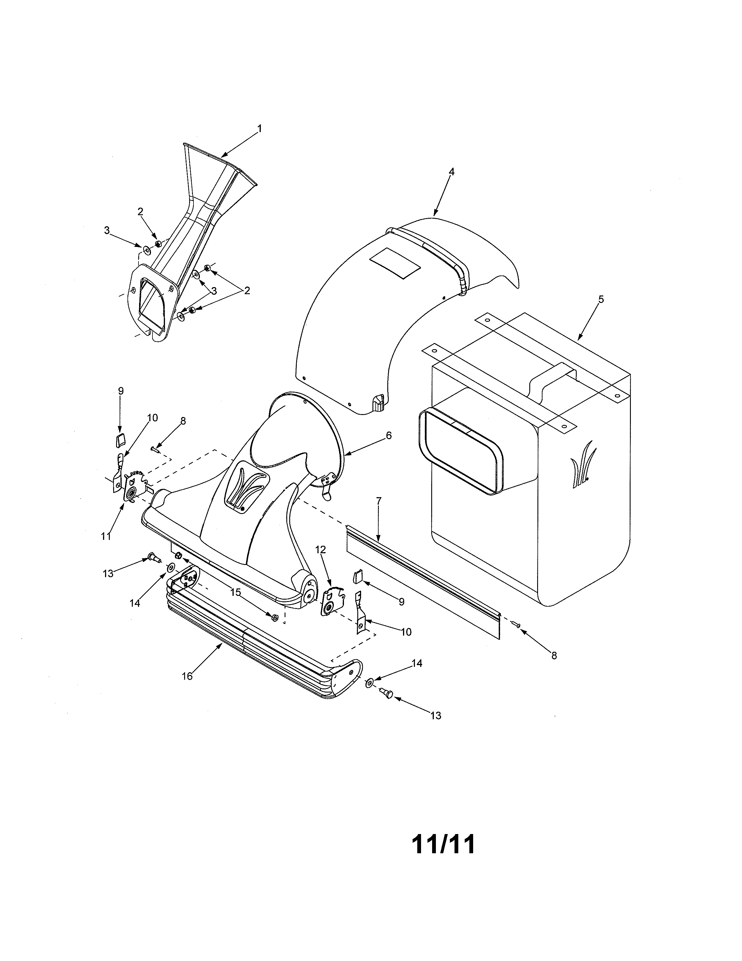 yardman 5.5 hp chipper shredder vacuum parts