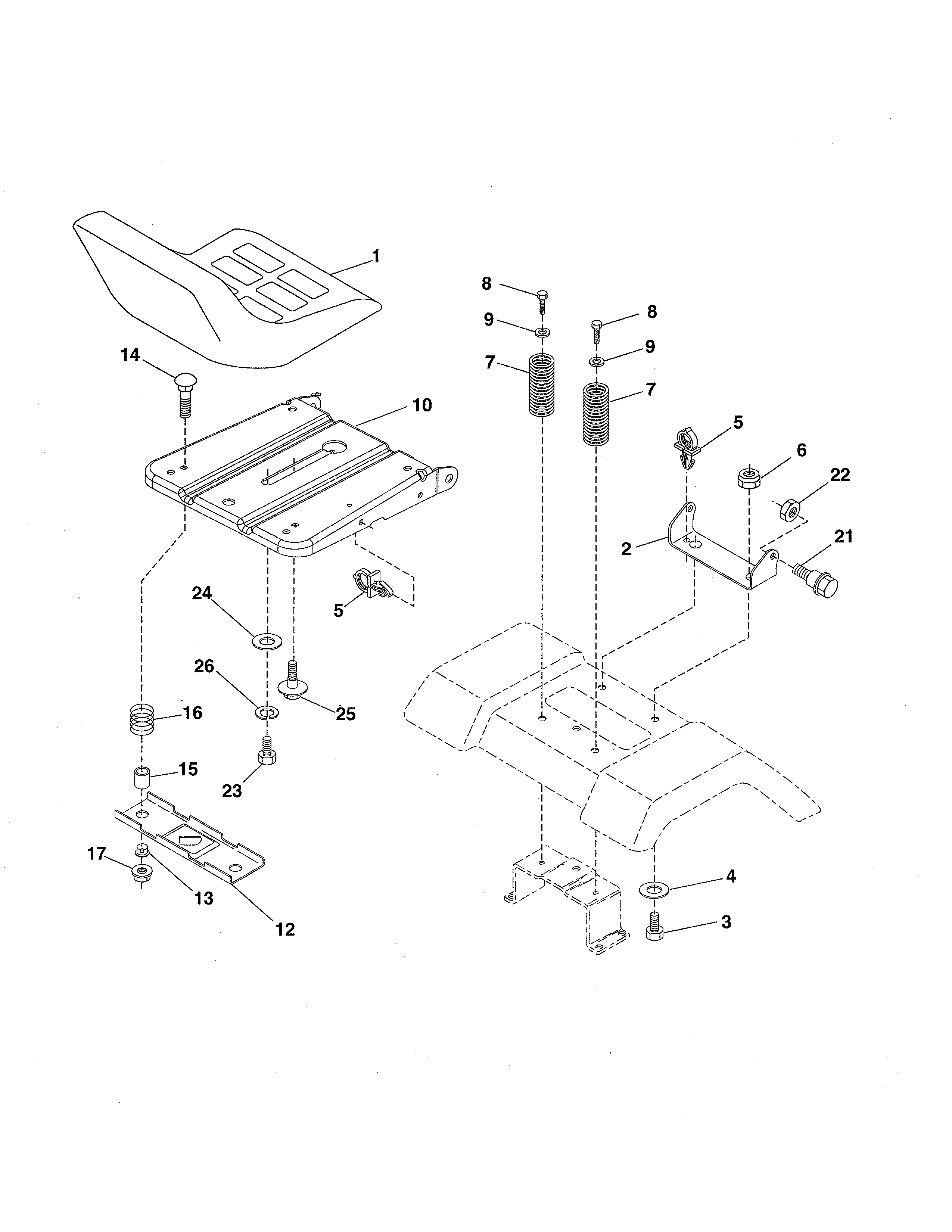 Ariens Tractor Seat Parts