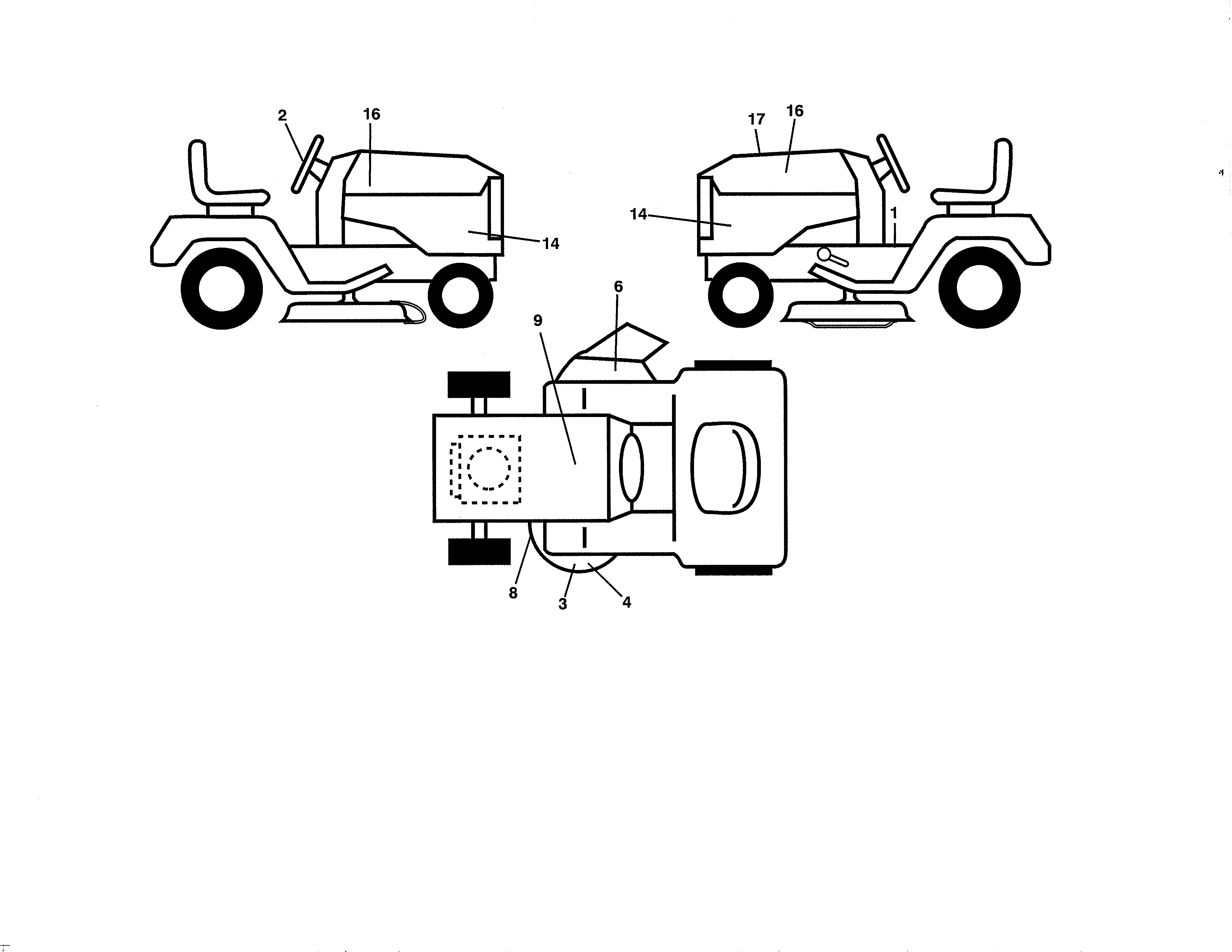 Poulan  Tractor  Decals