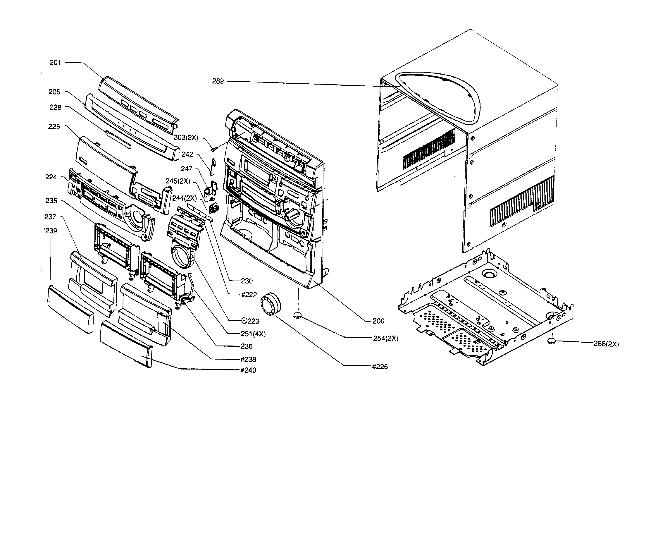PARTS Diagram & Parts List for Model fw570c3701 MagnavoxParts