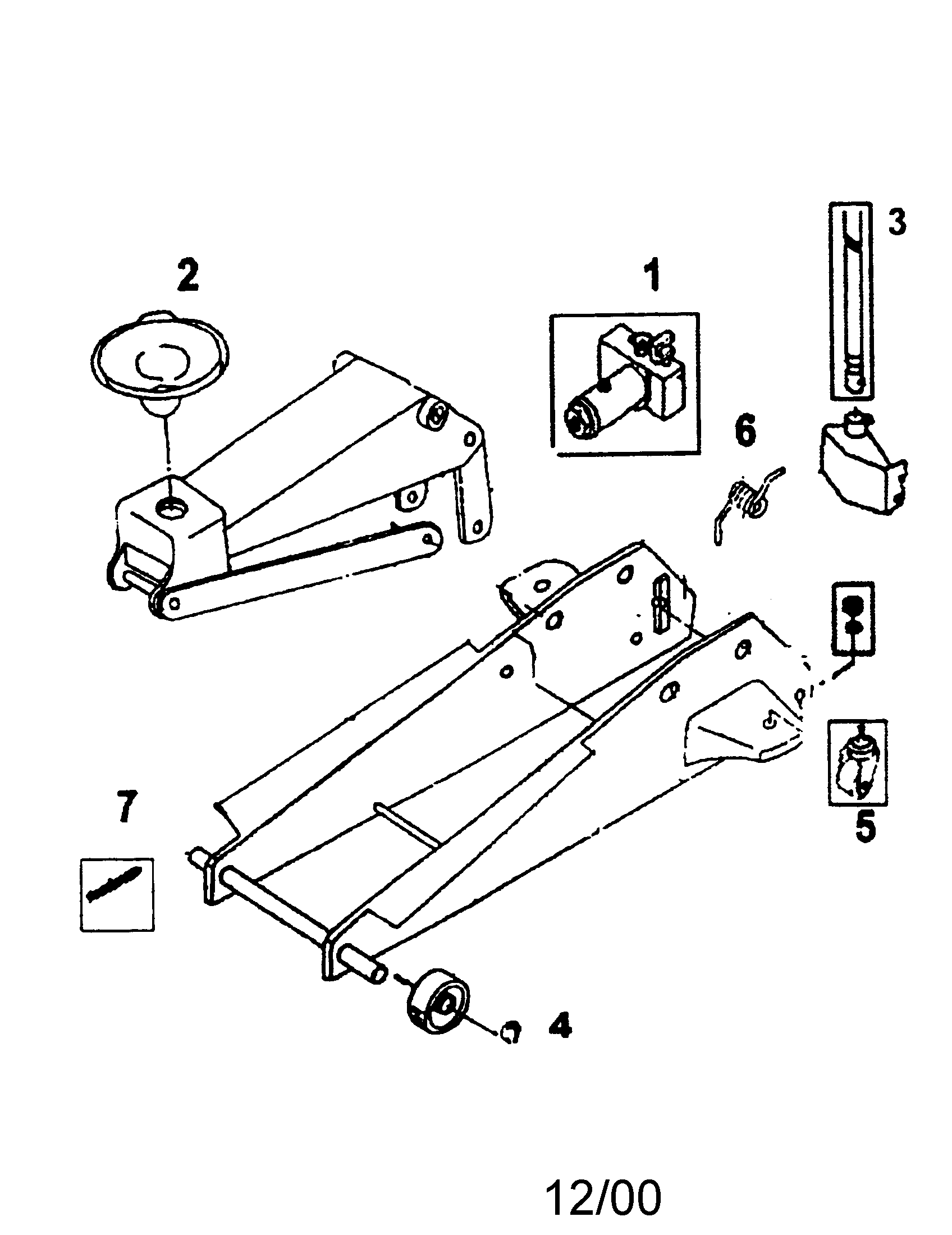 Floor Jack Parts List