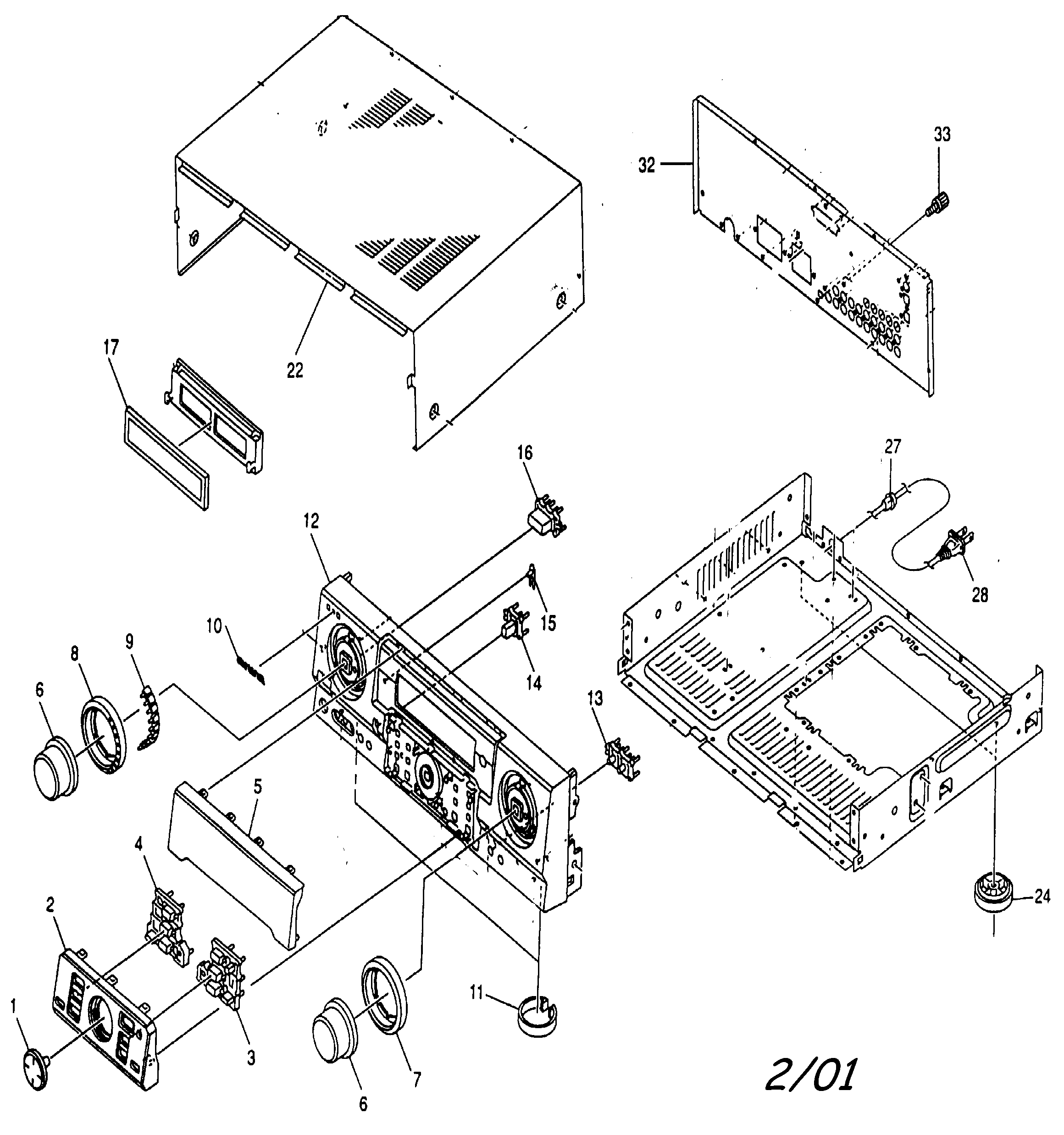 AIWA RECEIVER Parts Model avd57 Sears PartsDirect