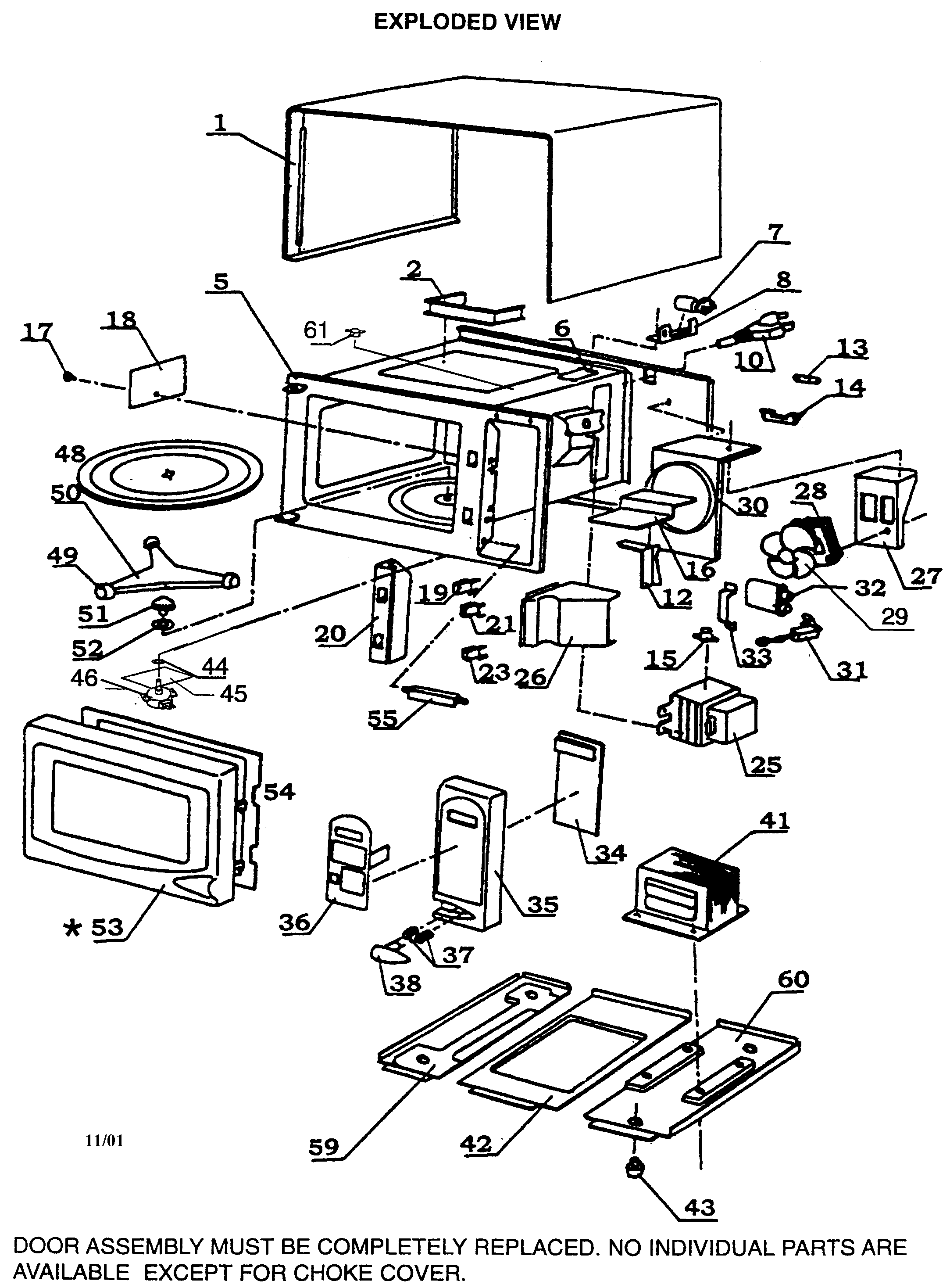 Emerson Microwave Parts