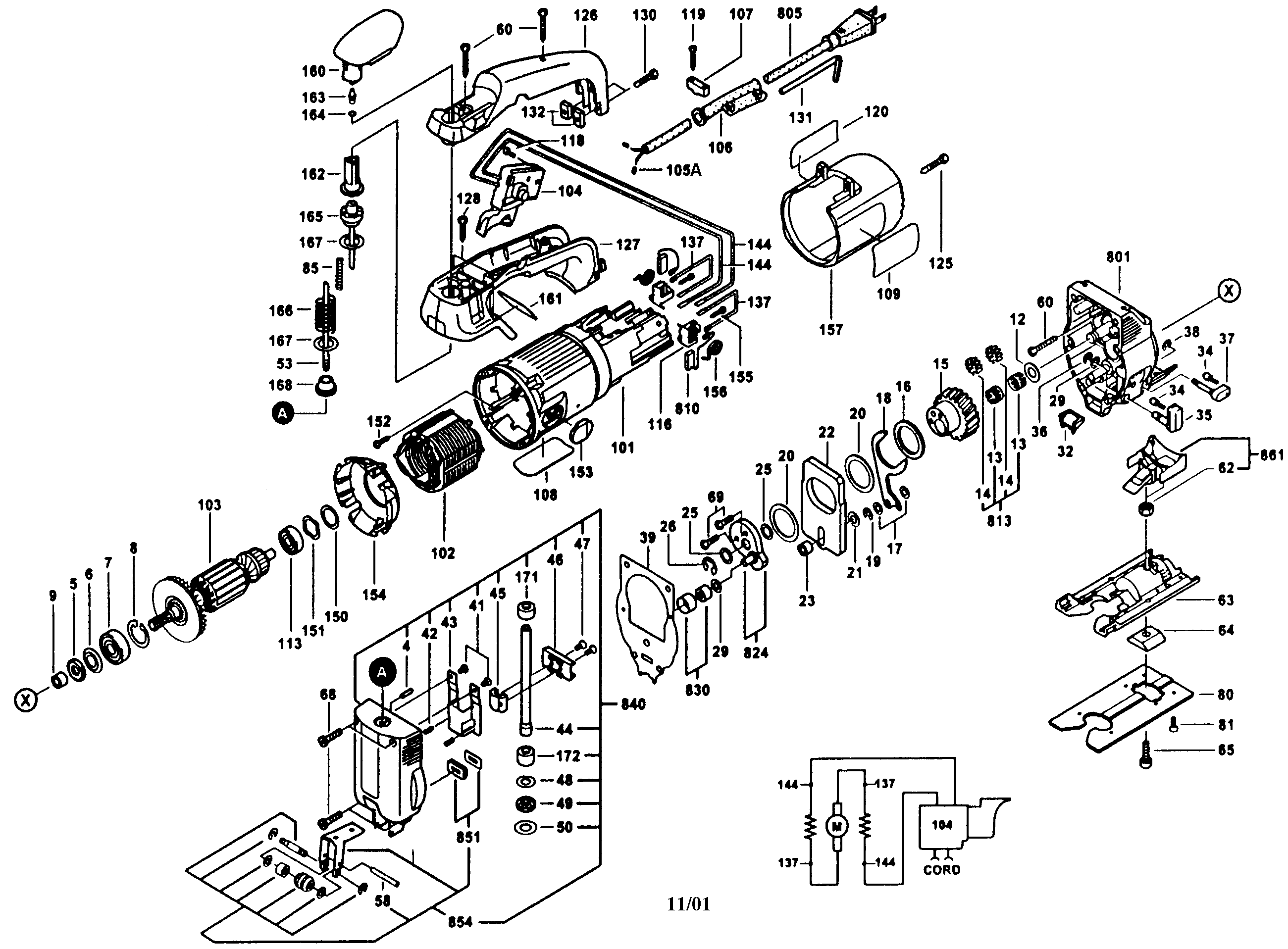 CRAFTSMAN SABRE SAW Parts Model 13027719 Sears PartsDirect