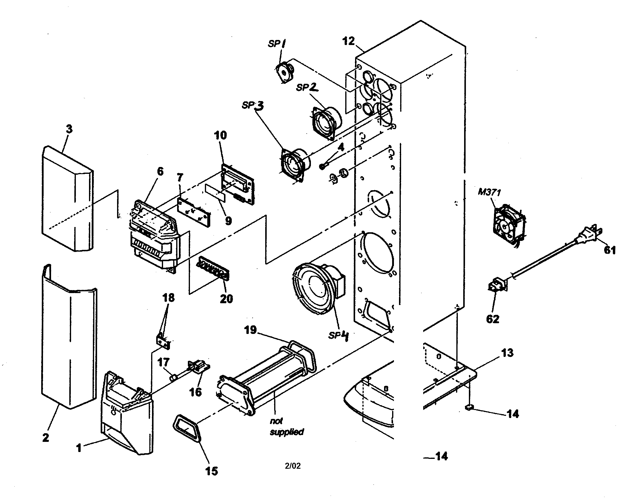 Sony Speaker System Parts