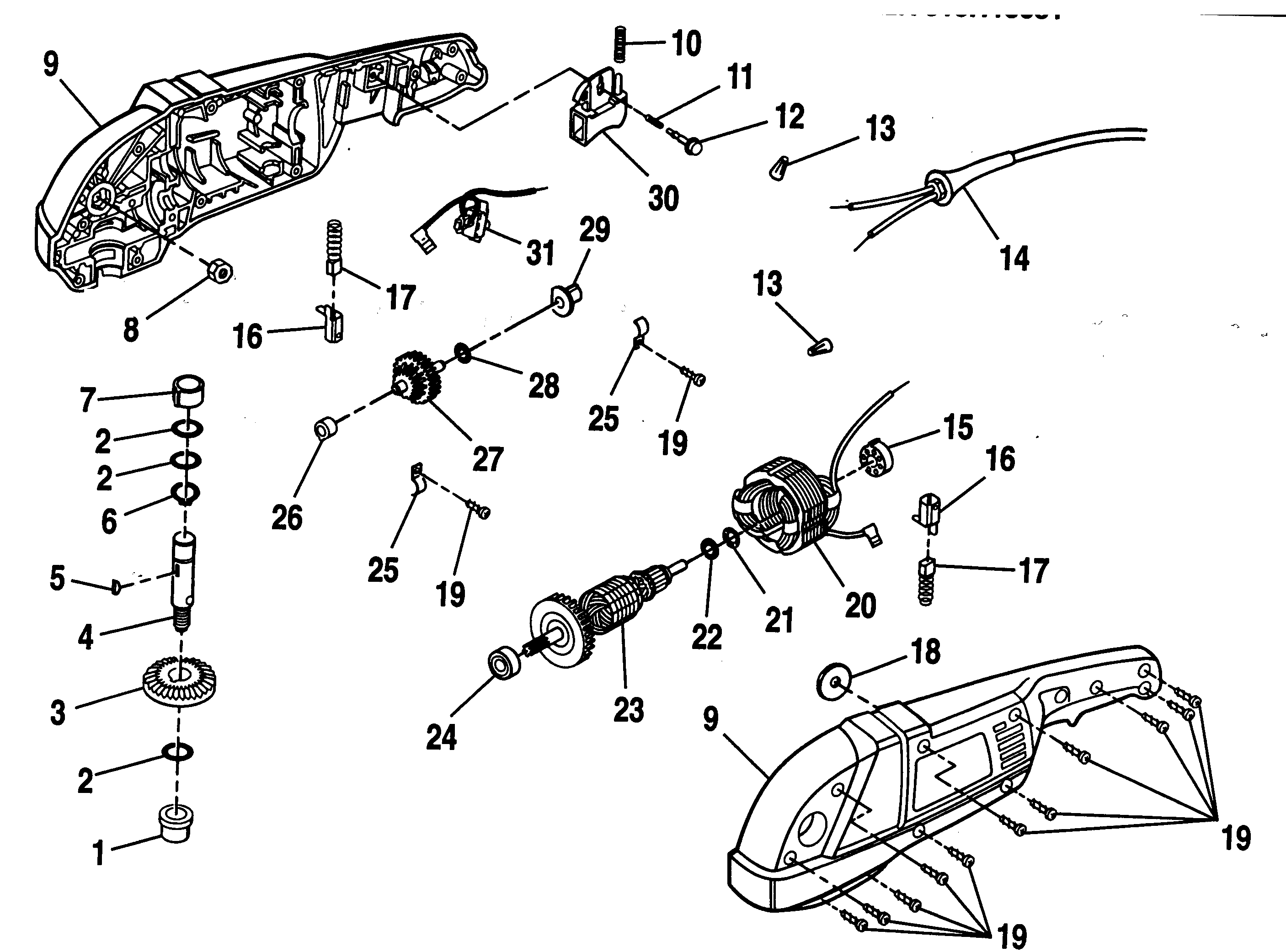 CRAFTSMAN Sander/Polisher Motor assy Parts Model 315115031