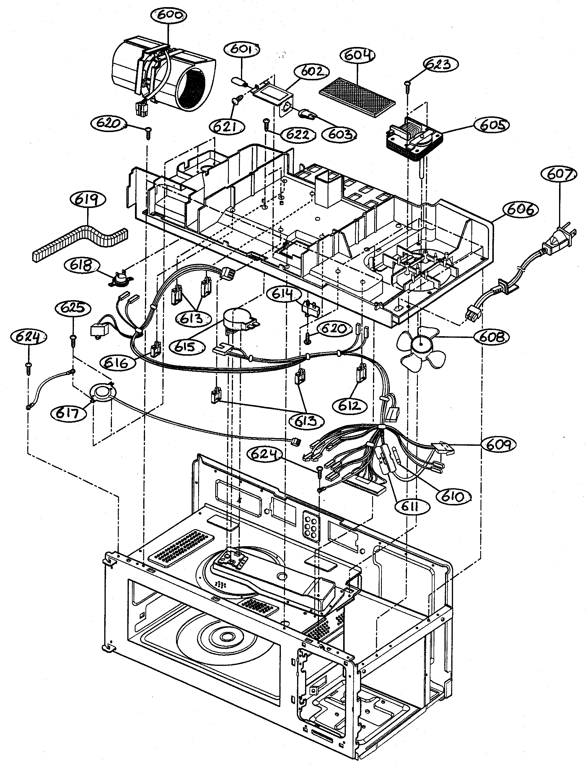 INTERIOR PARTS 2 Diagram & Parts List for Model MV1330W ... gold star microwave parts diagrams wiring 