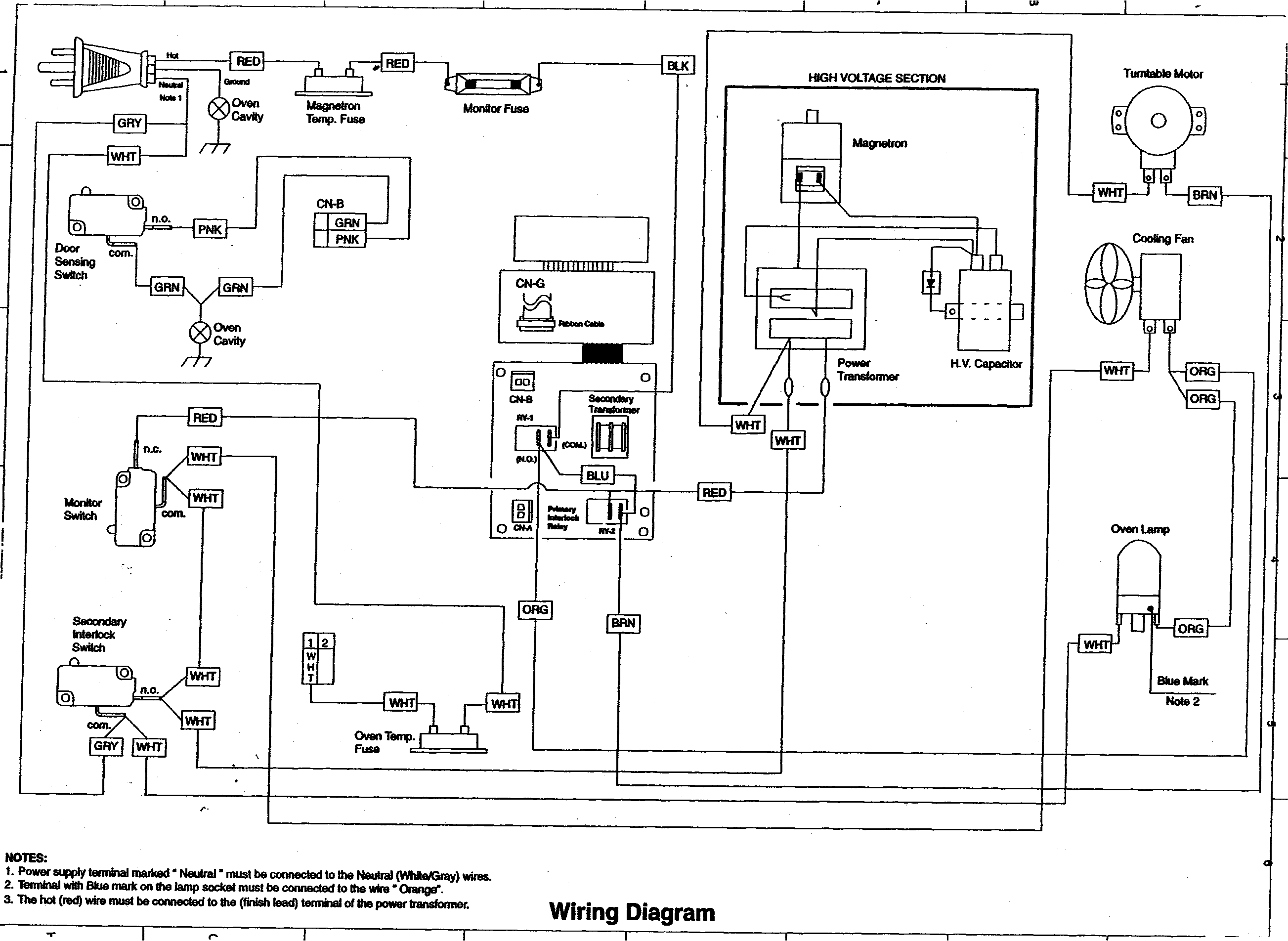 Wiring Diagram Diagram  U0026 Parts List For Model R409ck Sharp