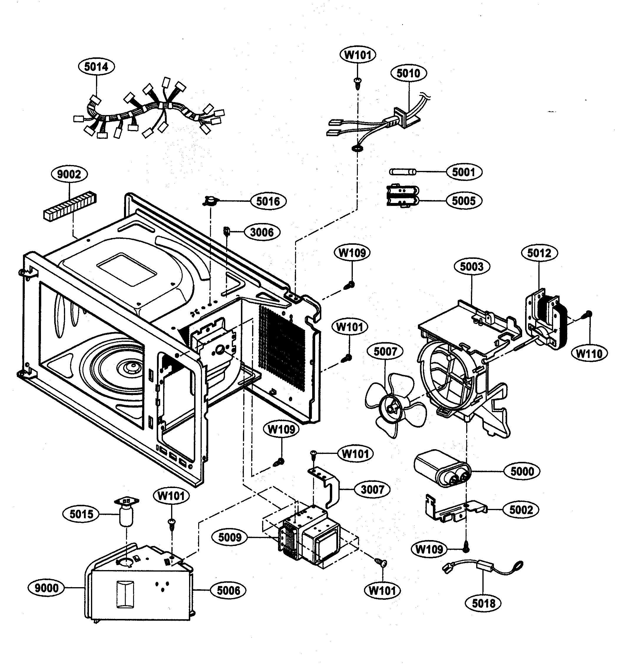 Oven Interior Parts Diagram  U0026 Parts List For Model