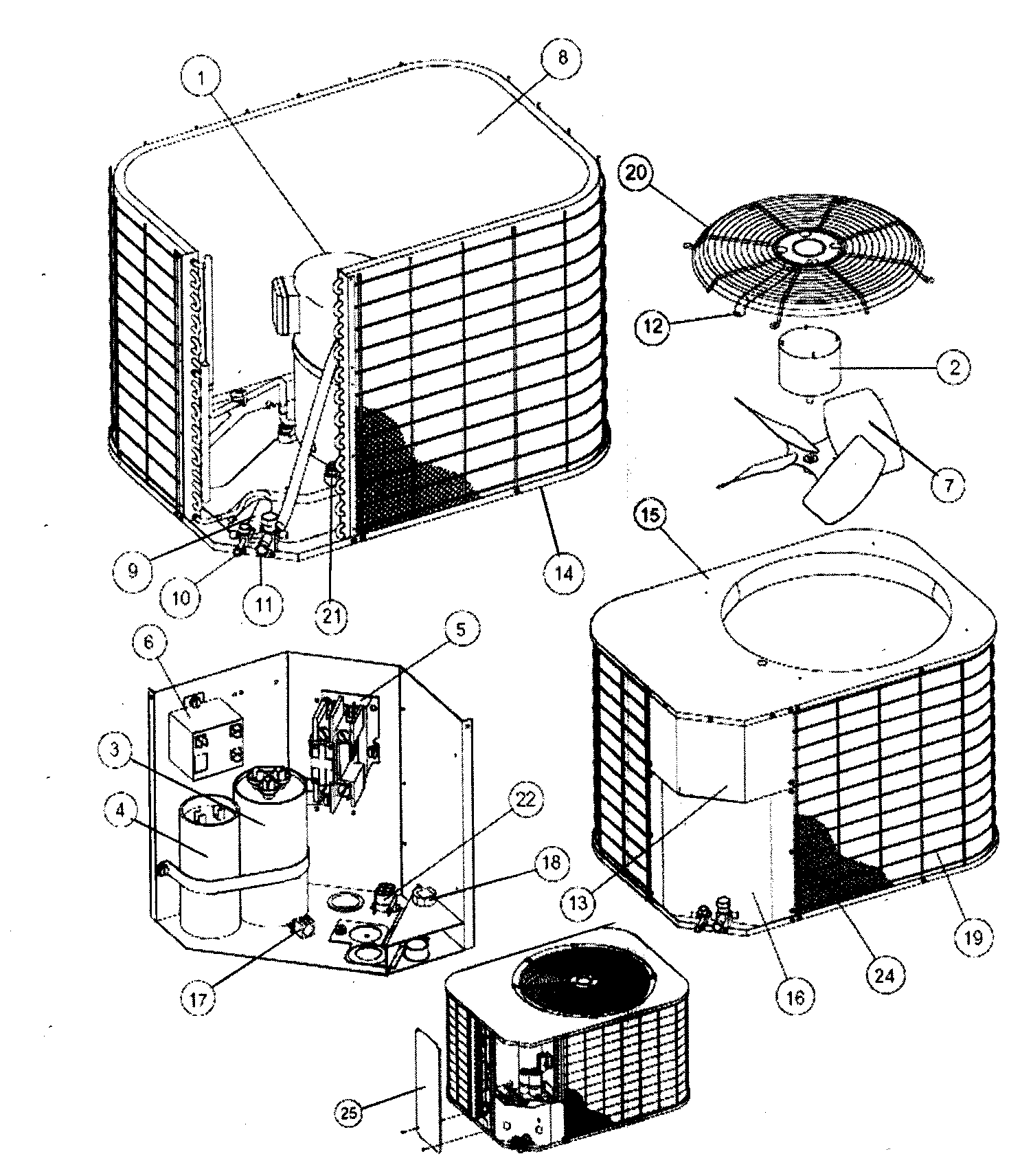 Air Conditioner Condenser Parts Diagram 2606