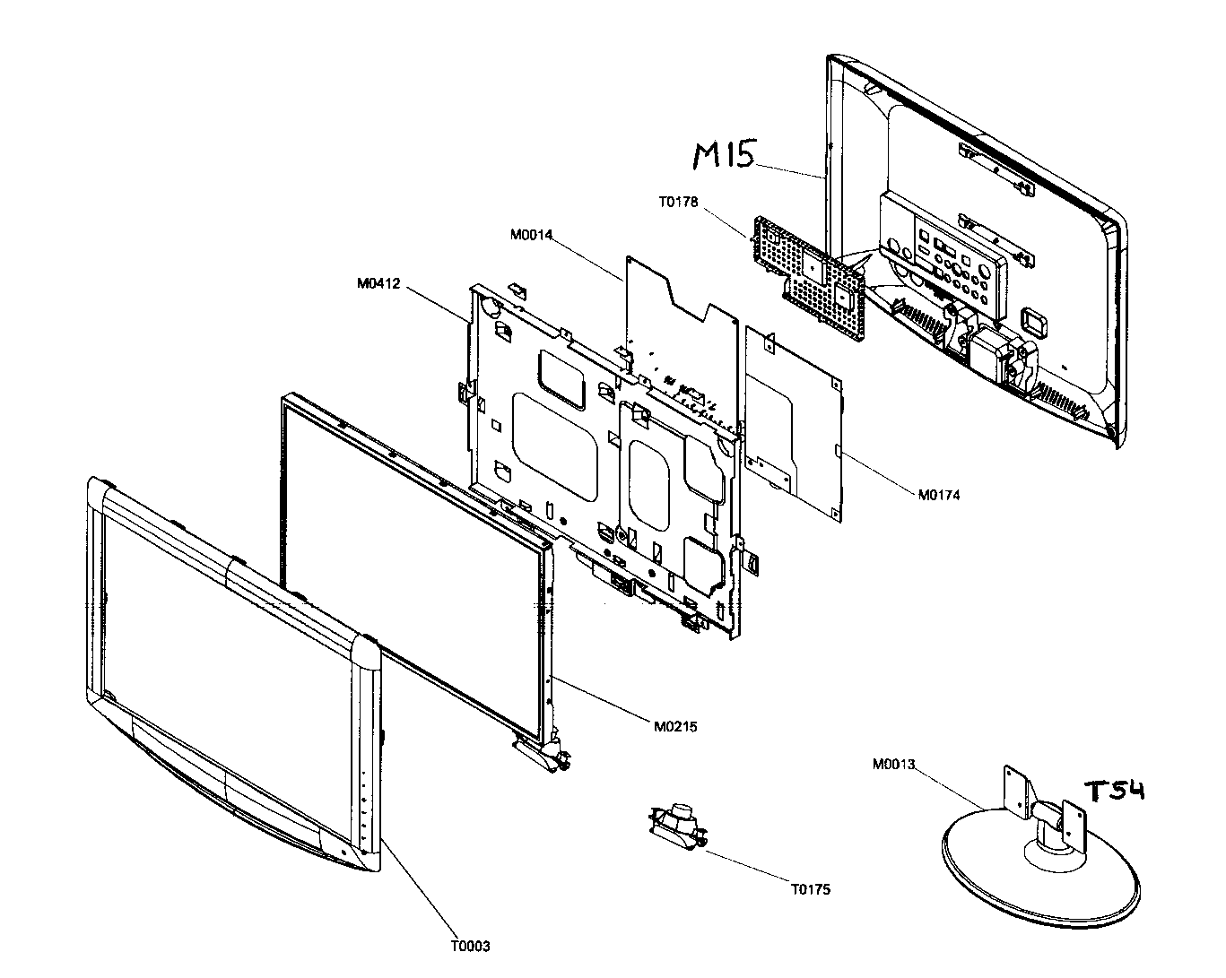 SAMSUNG TV LCD Parts Model LNT1953H Sears PartsDirect