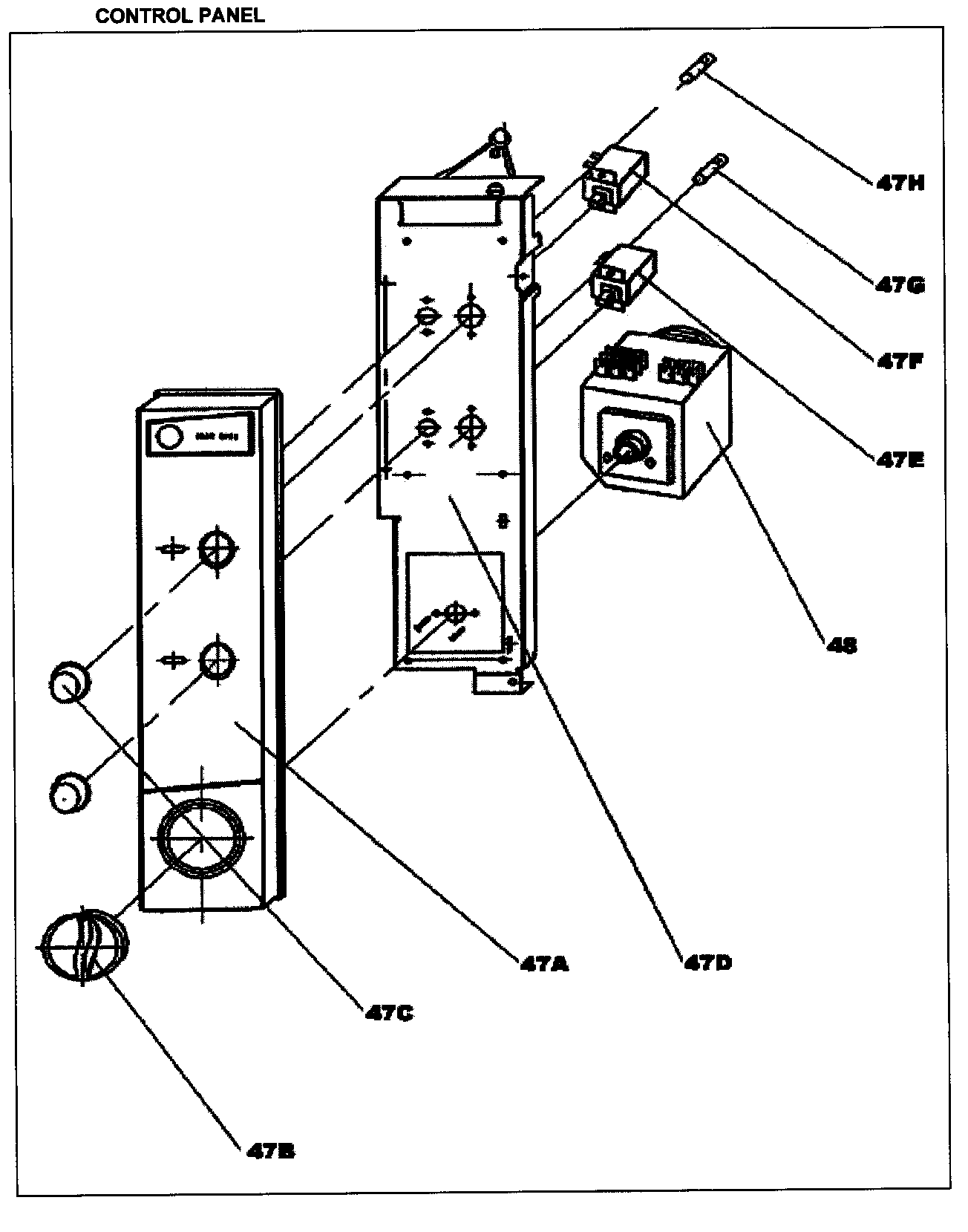 CONTROL PANEL Diagram & Parts List for Model ddw396w Danby-Parts