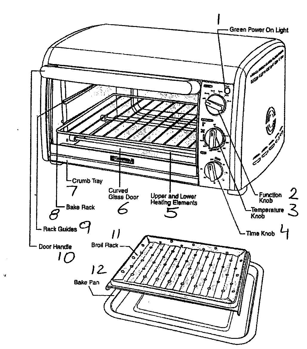 KENMORE TOASTER OVEN Parts Model 10082005 Sears PartsDirect