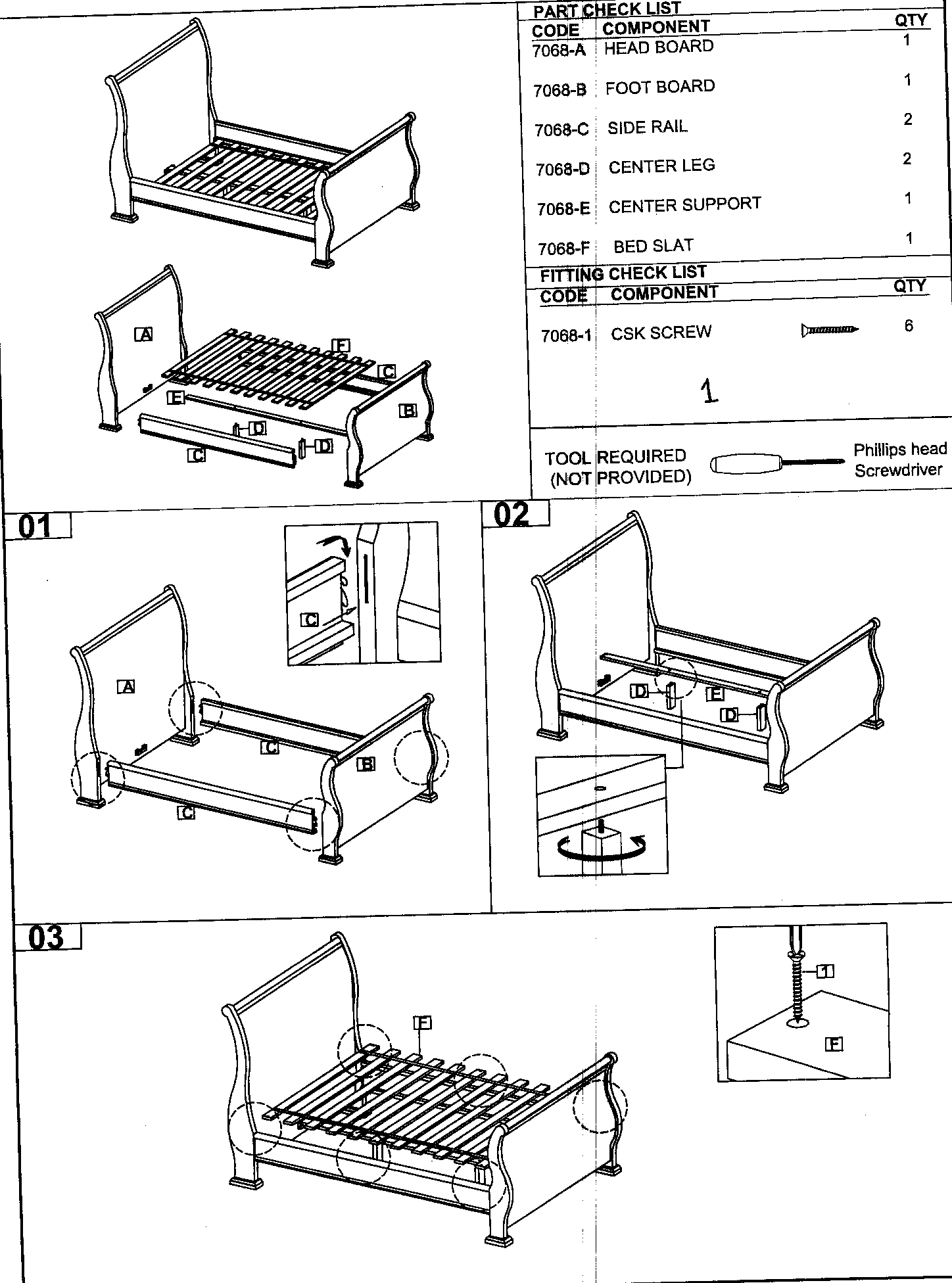 BED Diagram and Parts List for LANDS END Drawer-Unit-Parts model ...