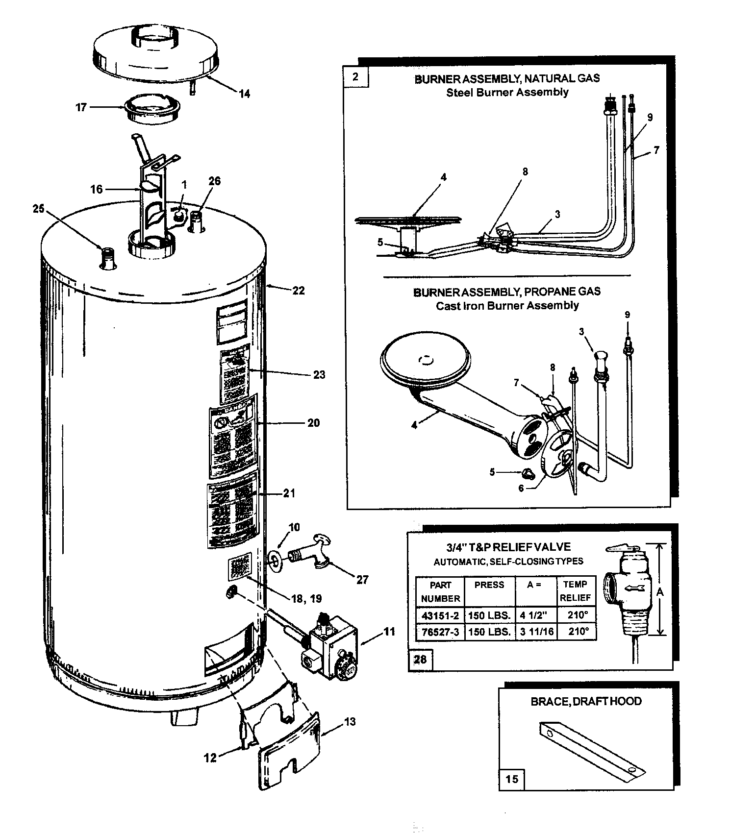 Aosmith Water Heater model #FCG75250