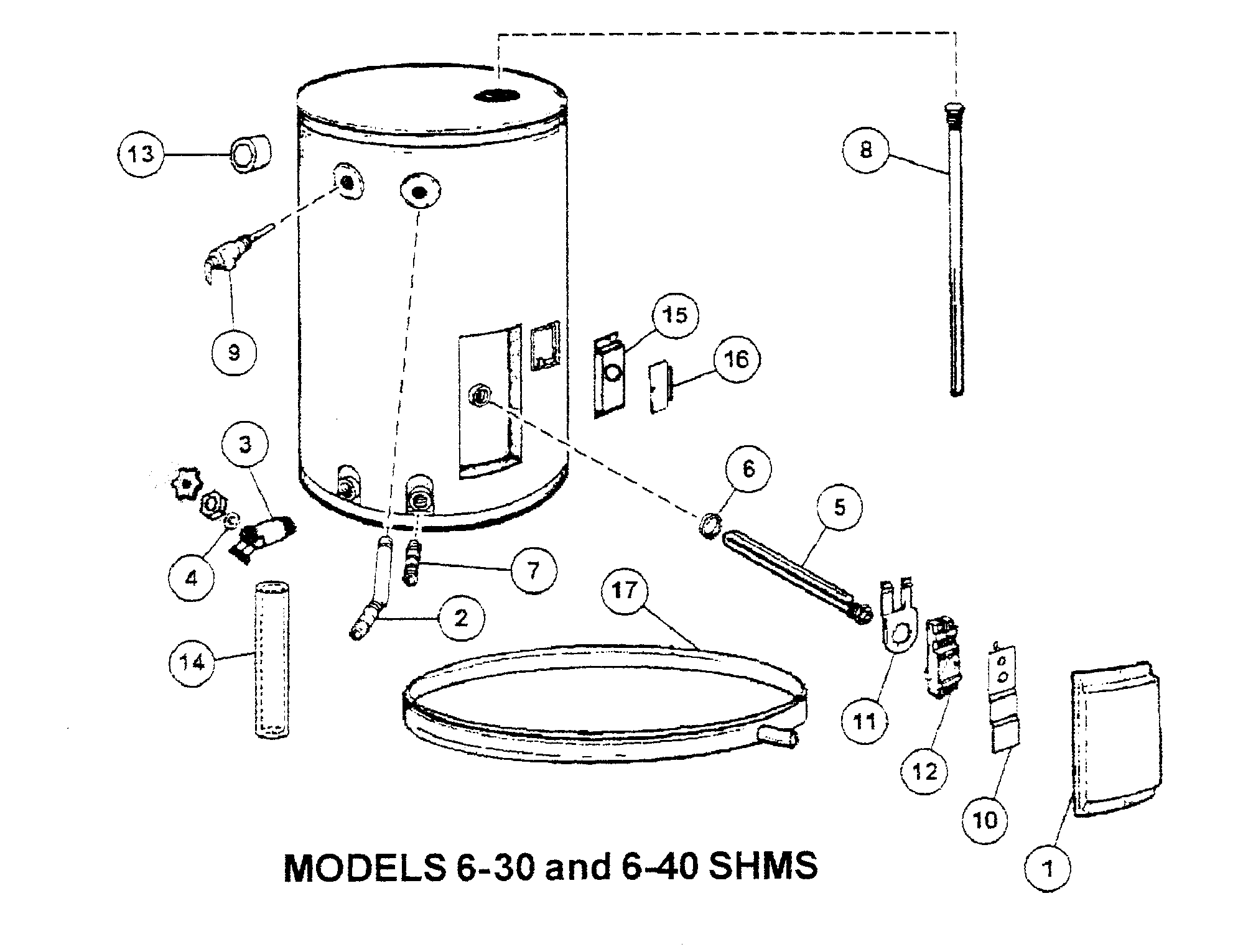 RELIANCE WATER HEATER Parts | Model 640SHMS | Sears PartsDirect