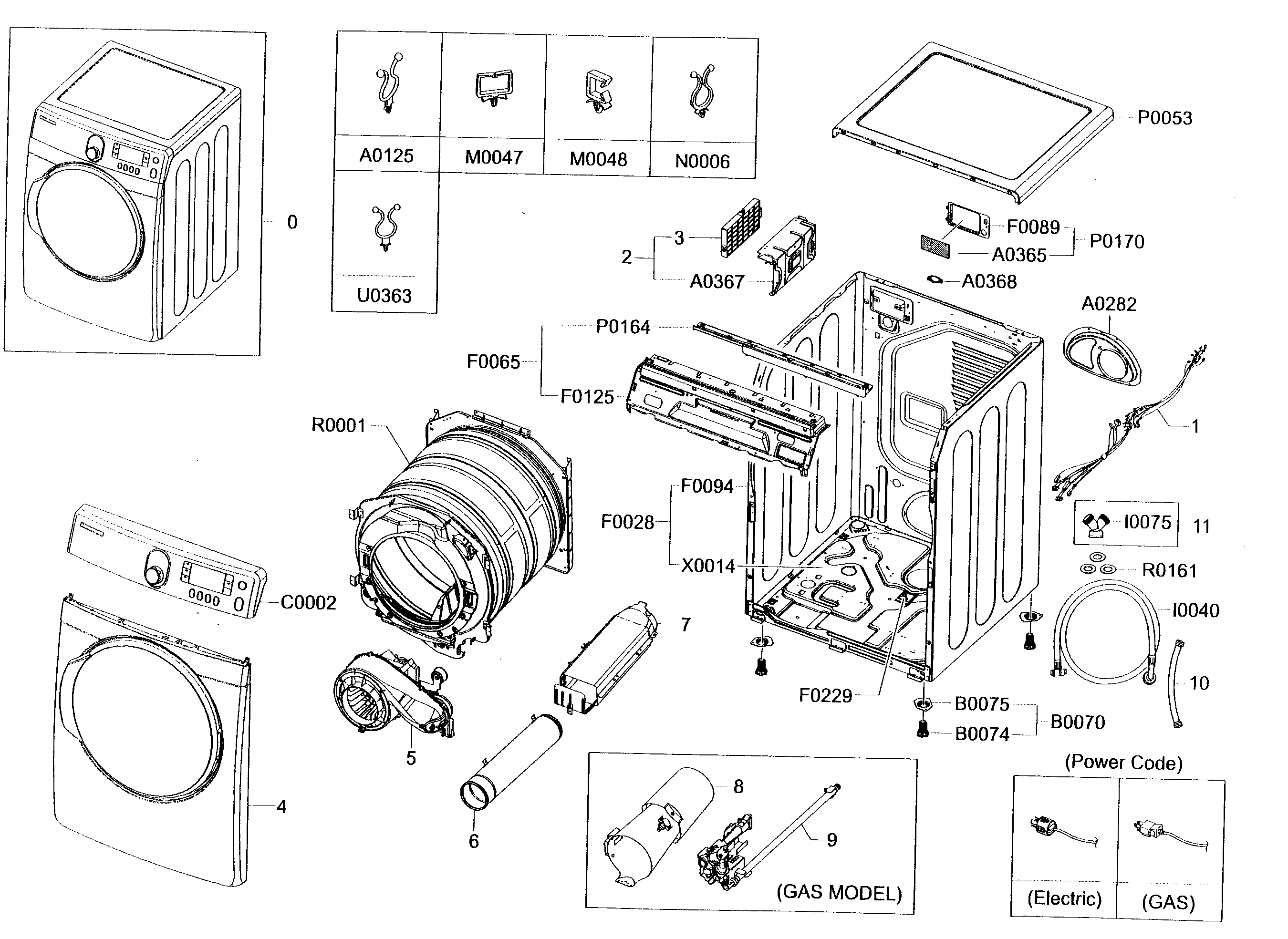 Cabinet Parts Diagram  U0026 Parts List For Model Dv448agw