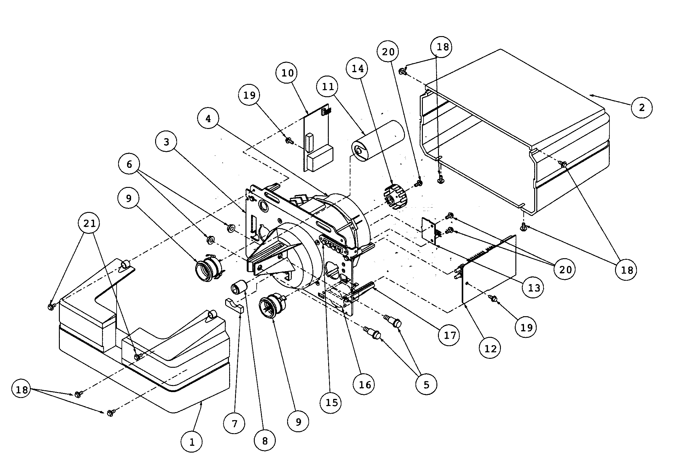 Motor Assy Diagram  U0026 Parts List For Model H4000 Genie