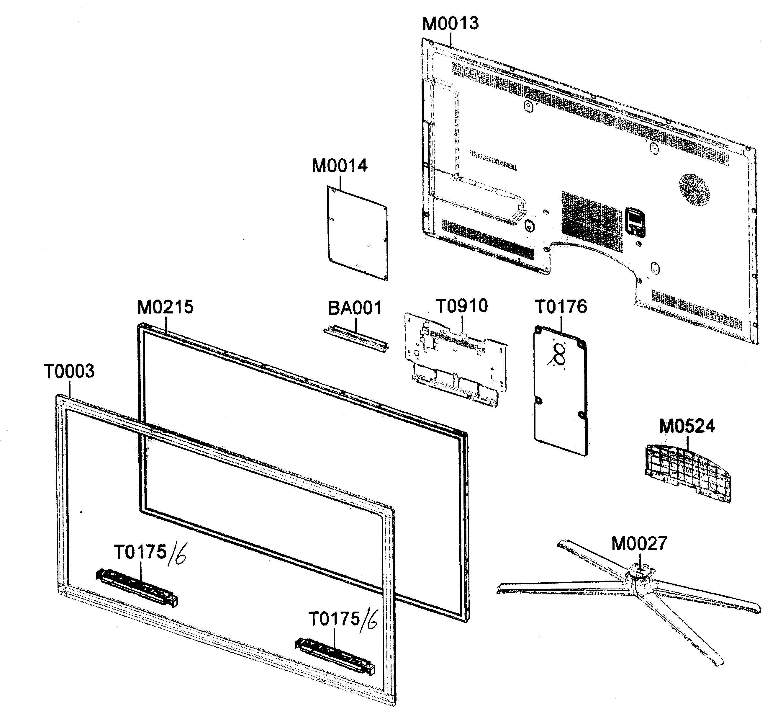 SAMSUNG LED TELEVISION Parts | Model UN46C7000WFXZA ...