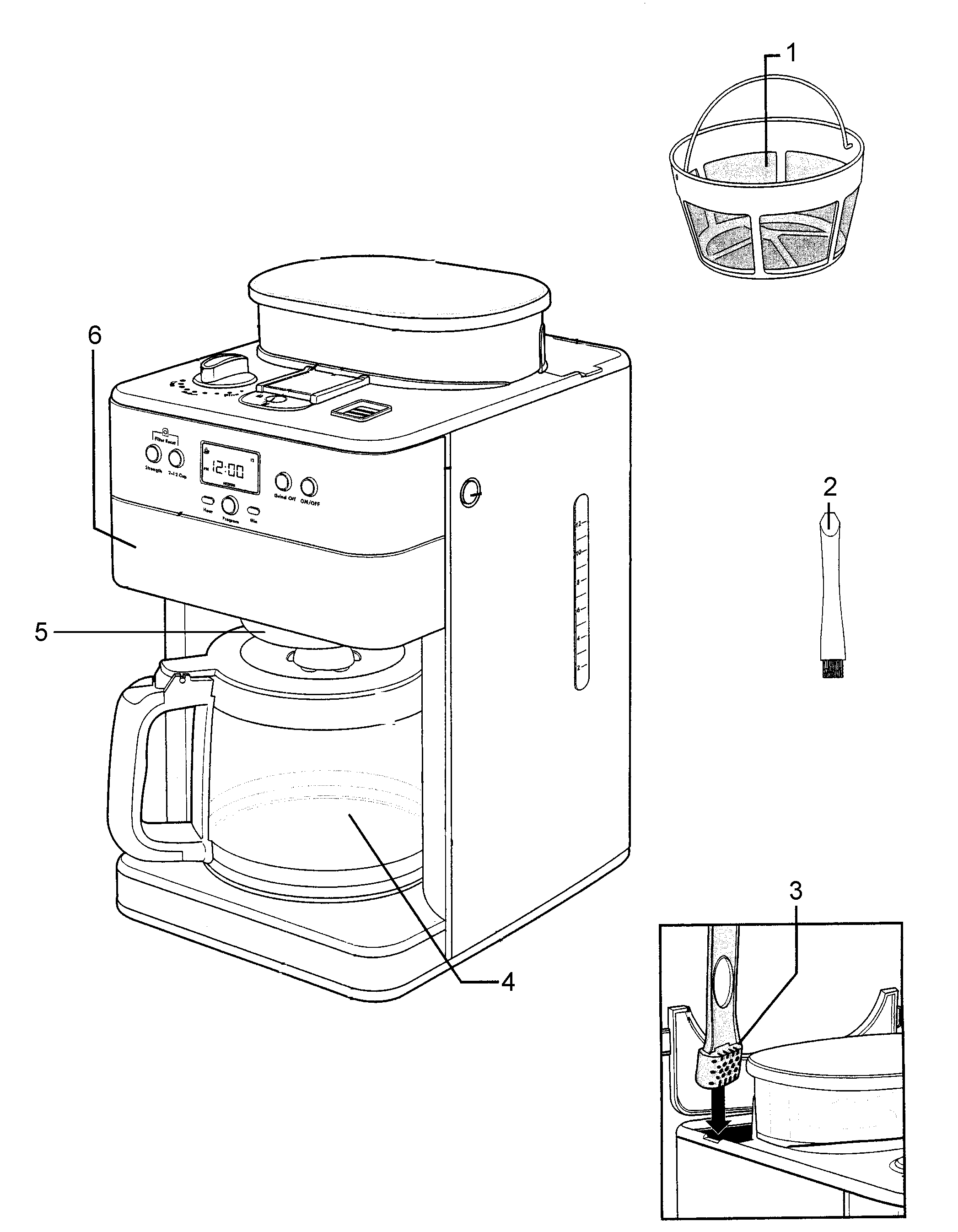 Parts Coffee ELITE COFFEE Diagram maker dimensions  maker  MAKER coffee List KENMORE and for