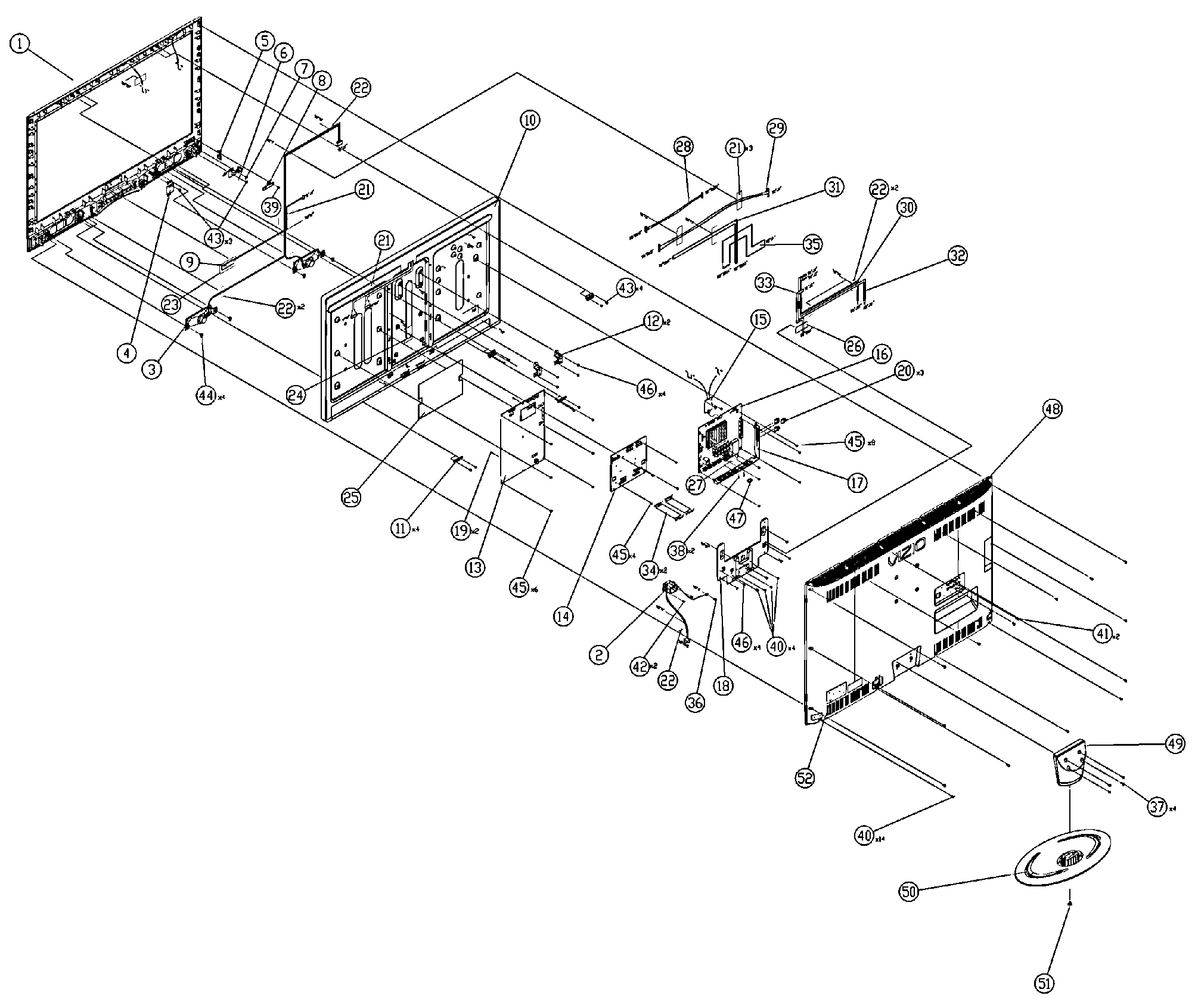 VIZIO LCD TELEVISION Parts | Model xvt323sv | Sears PartsDirect