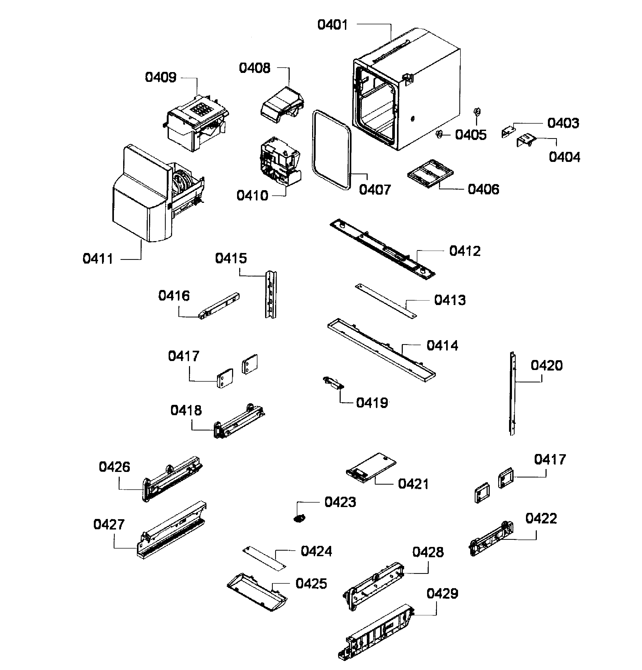 Our Bosch b26ft70sns fridge ice maker is full of ice and has