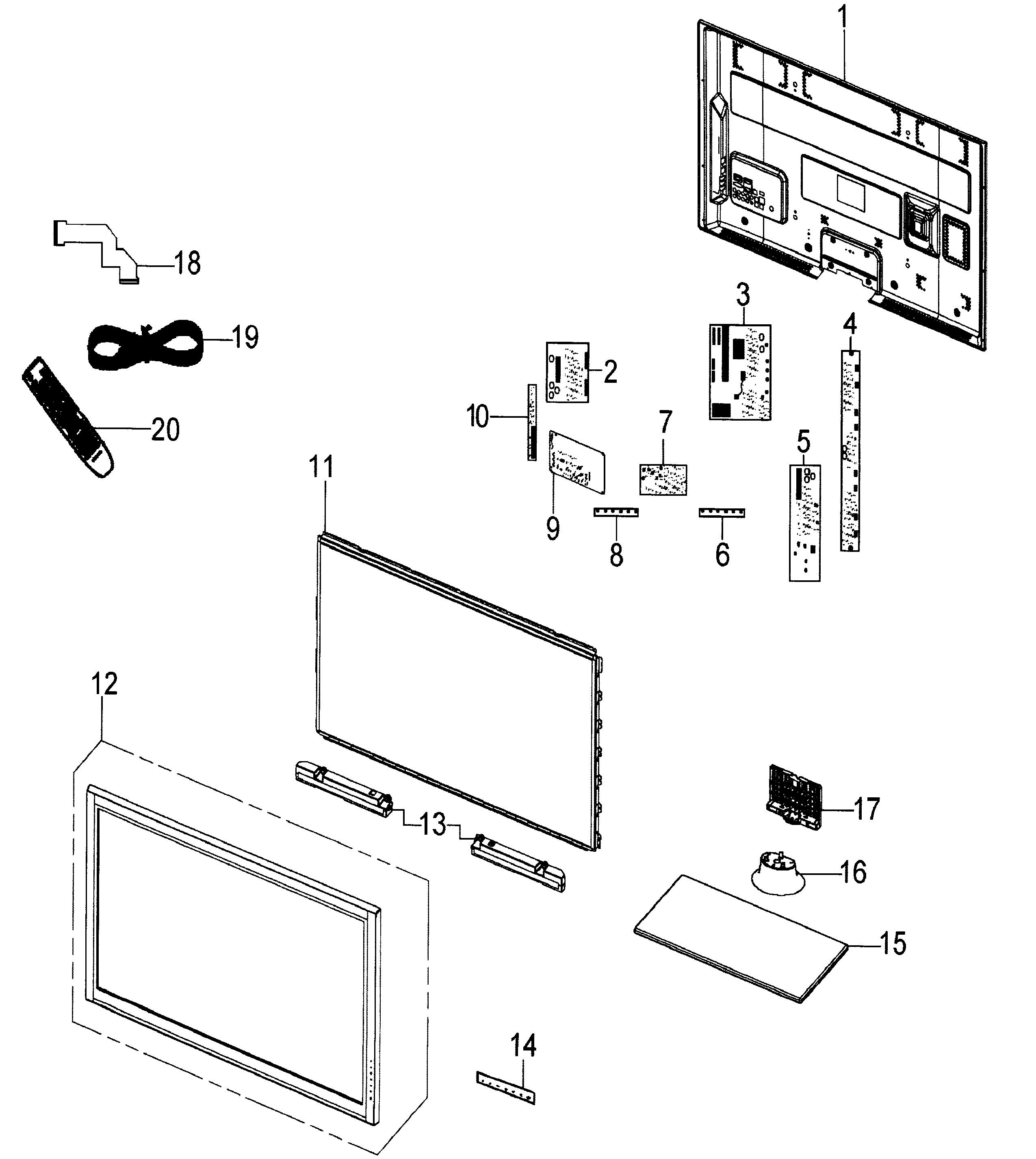 SAMSUNG PLASMA TELEVISION Parts | Model PN51D550C1FXZA | Sears PartsDirect
