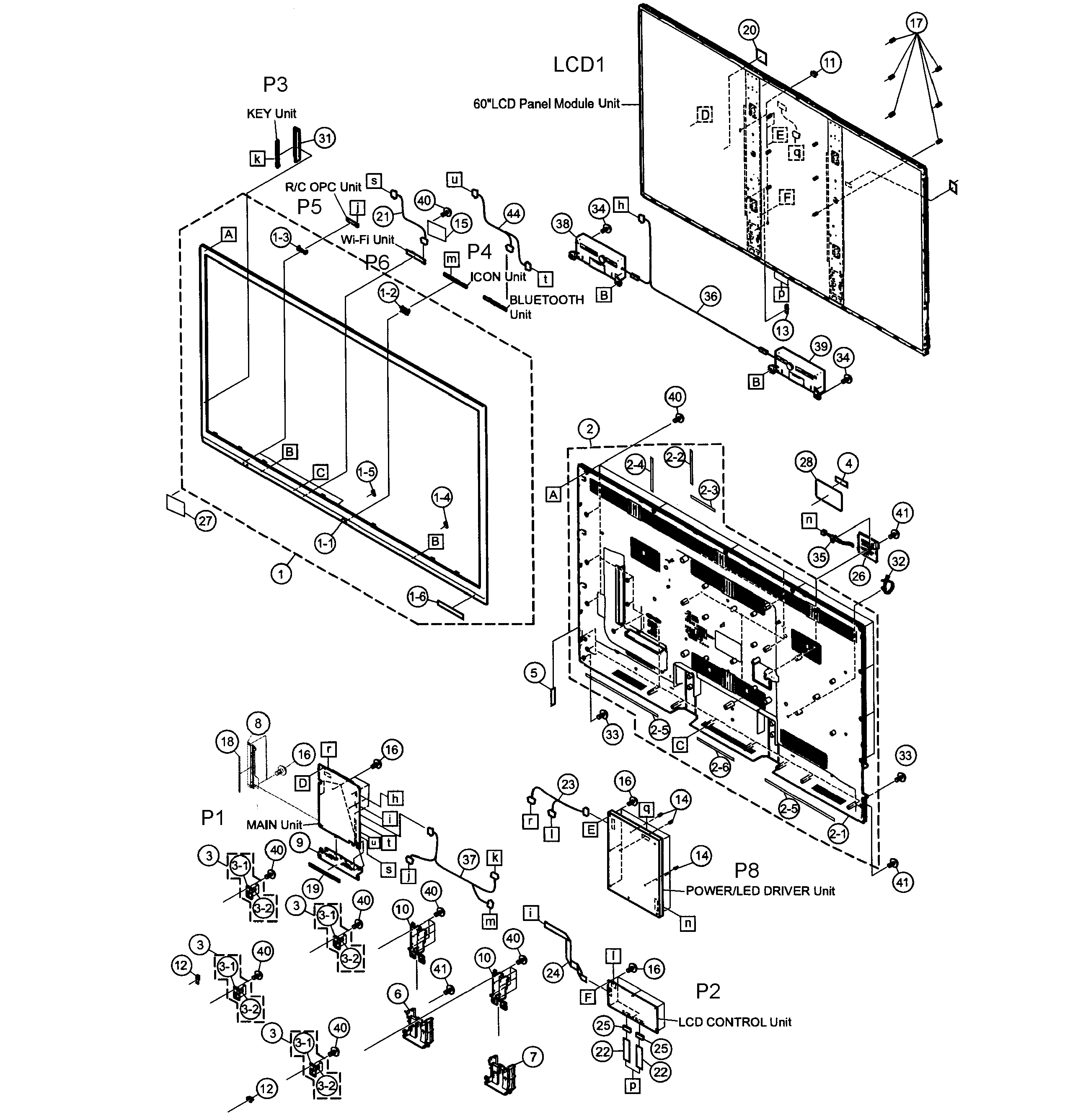 Sharp Led Television Parts
