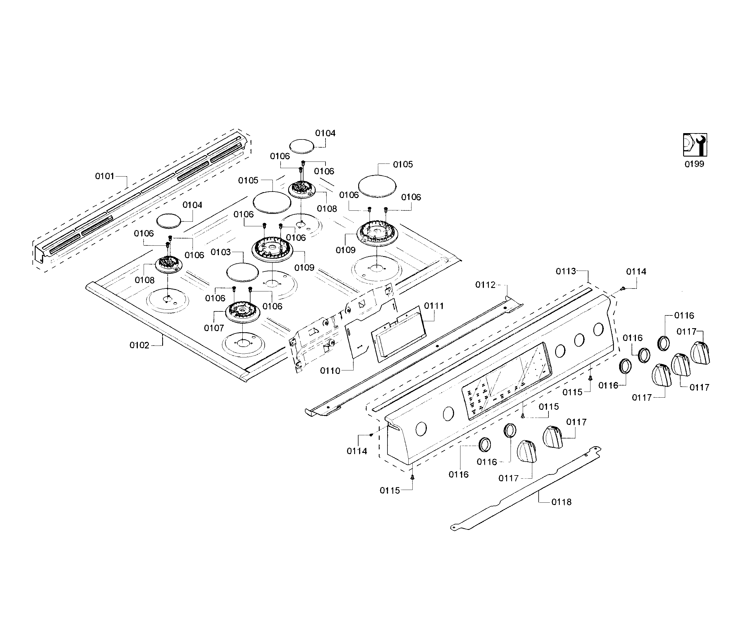 BOSCH RANGE Parts Model HDI8054U01 Sears PartsDirect