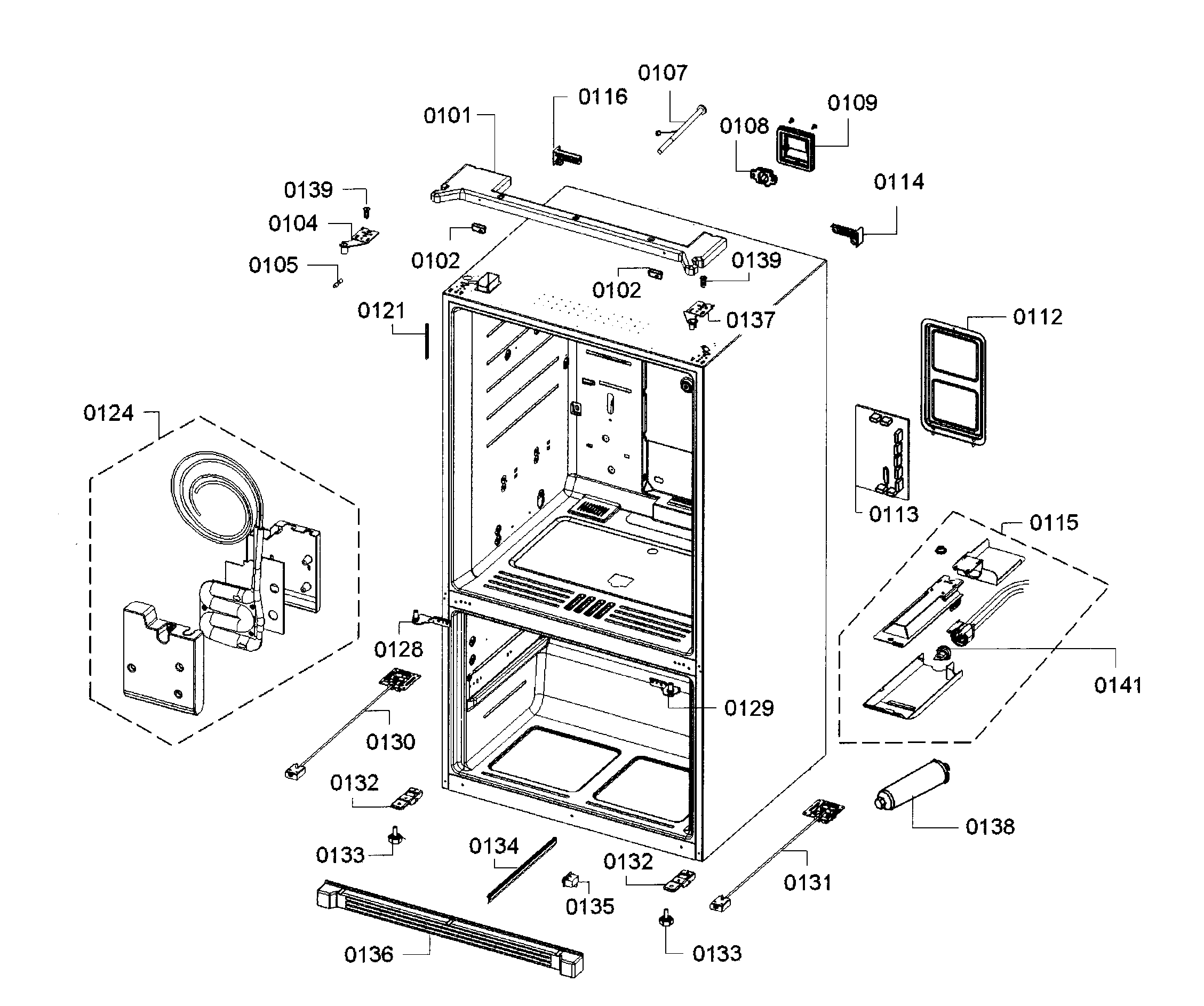 Bosch  Refrigerator  Main asy