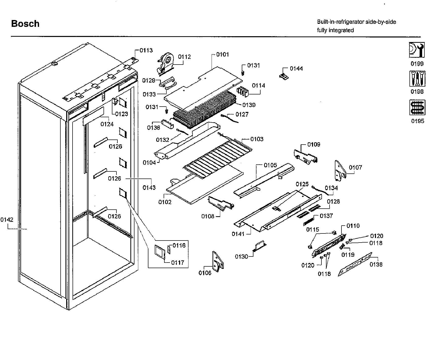 Bosch  Refrigerator   Parts