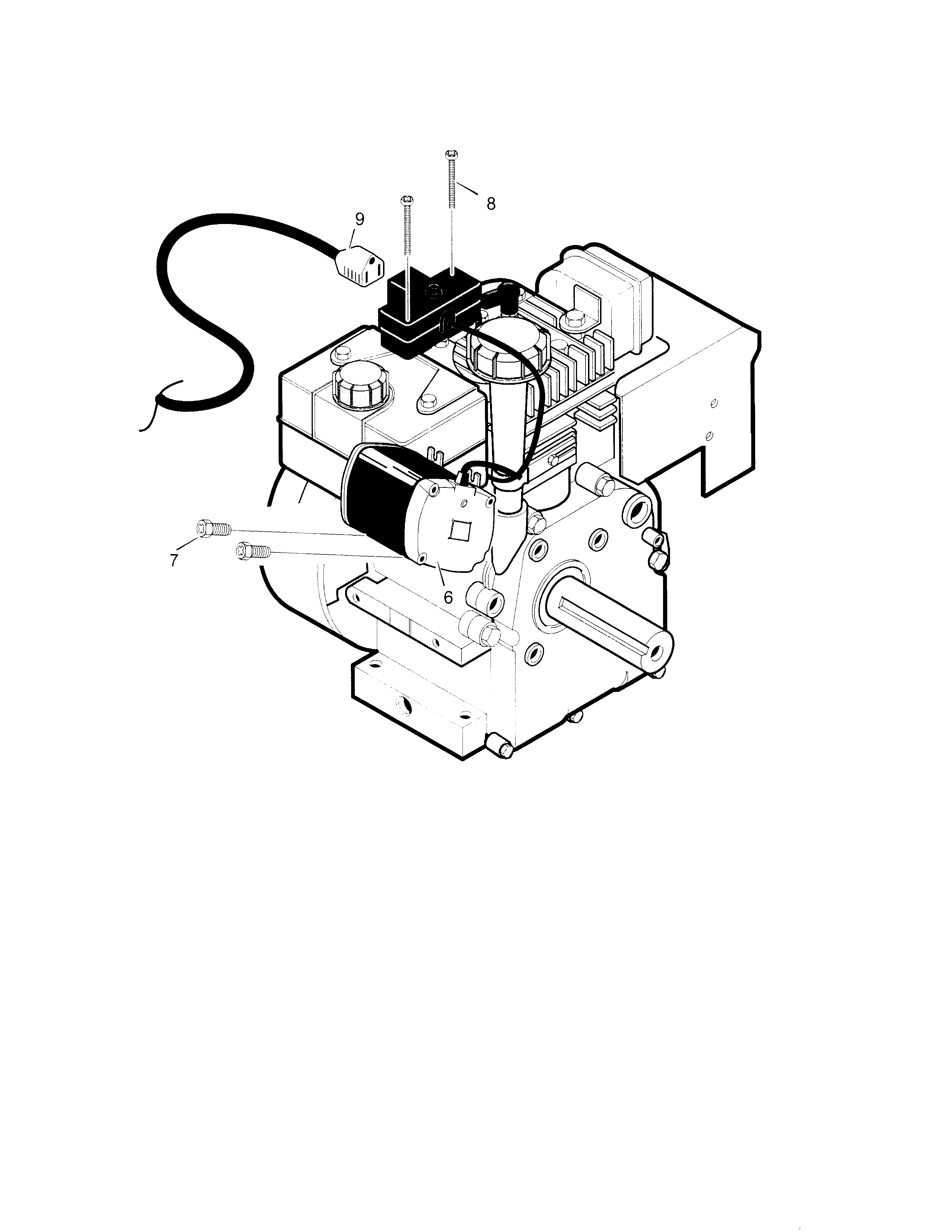 ELECTRIC STARTER Diagram & Parts List for Model 536887990 Craftsman