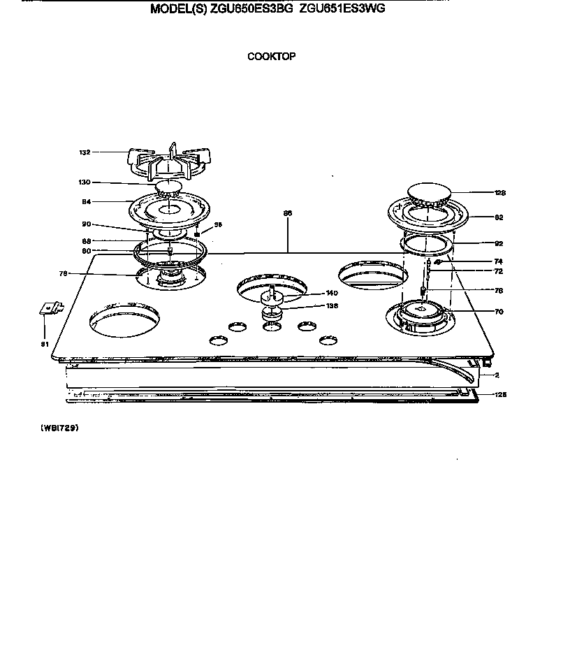 I need instructions on how to replace the top surface ignitors in my GE