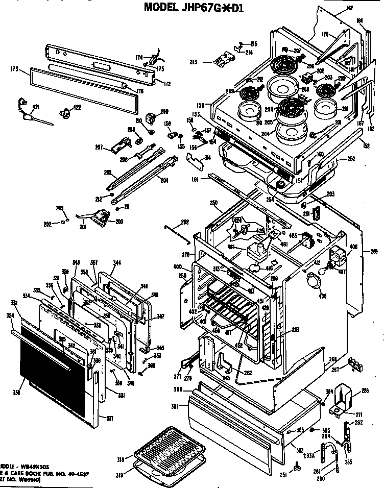 Ge Electric range Parts