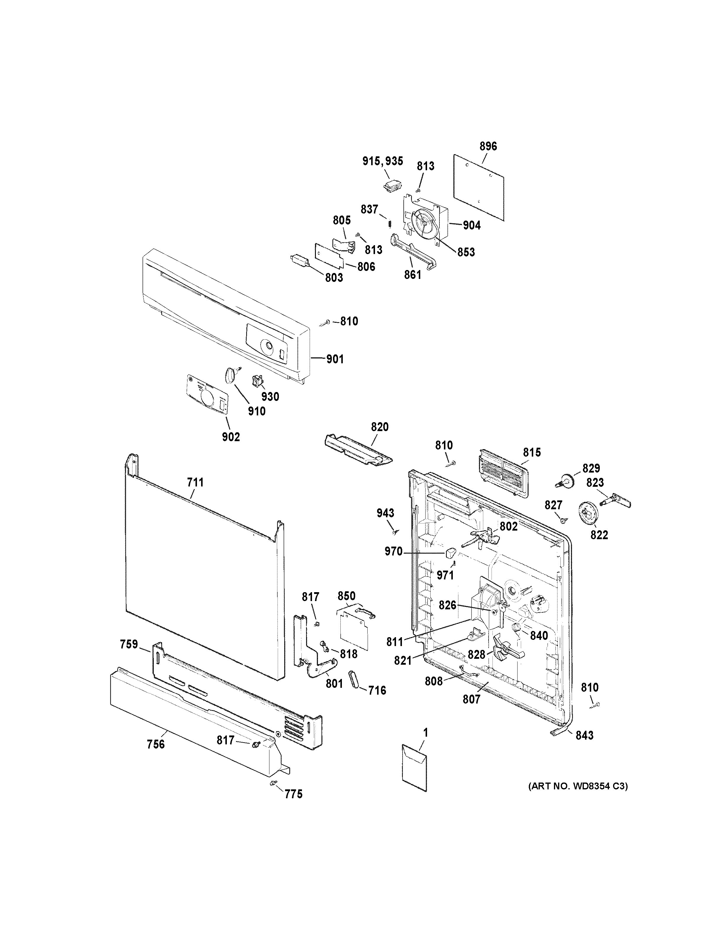 30 Ge Dishwasher Parts Diagram - Free Wiring Diagram Source