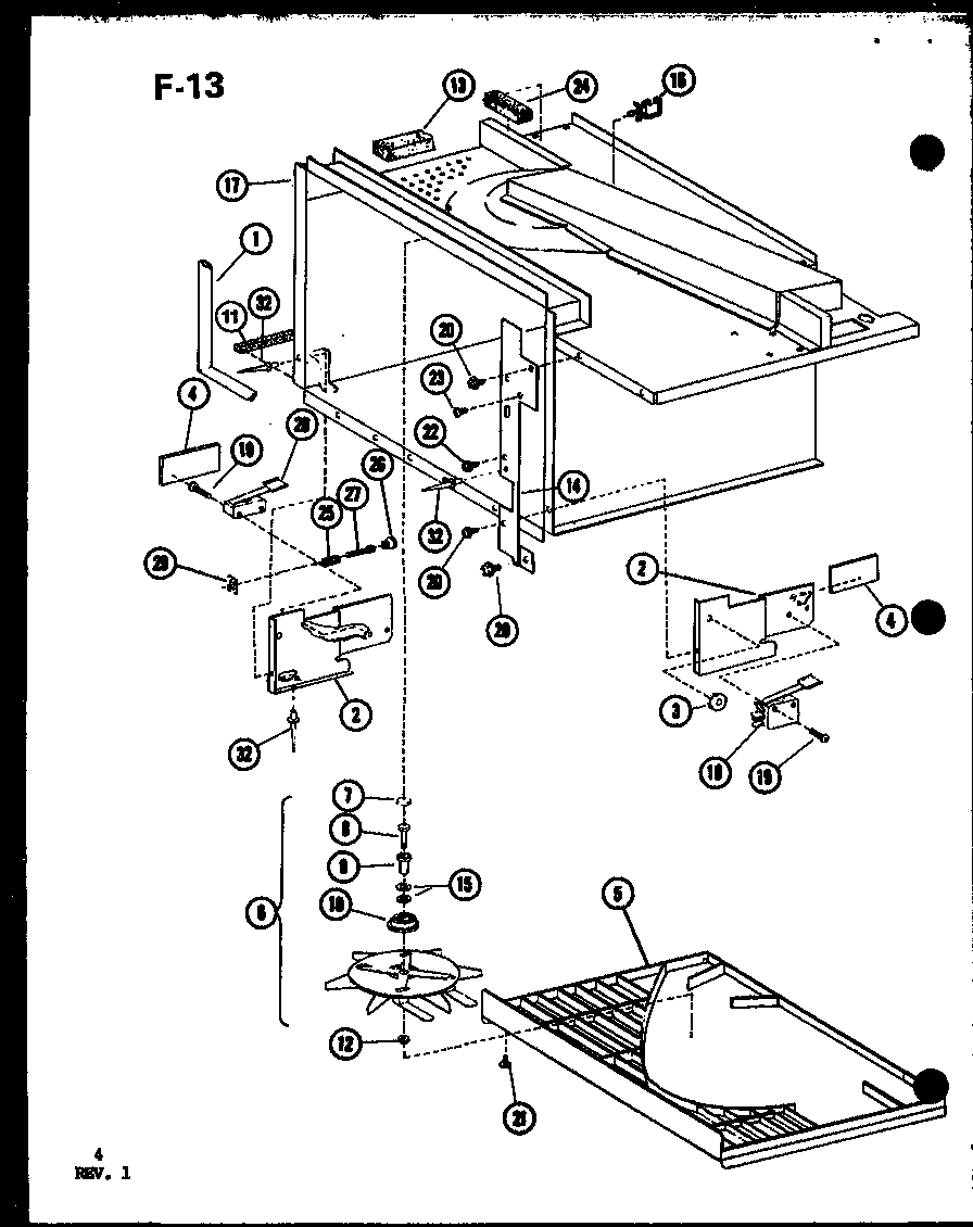 AMANA Radarange Microwave Oven Antenna/hardware Parts Model RRL-10TD ...