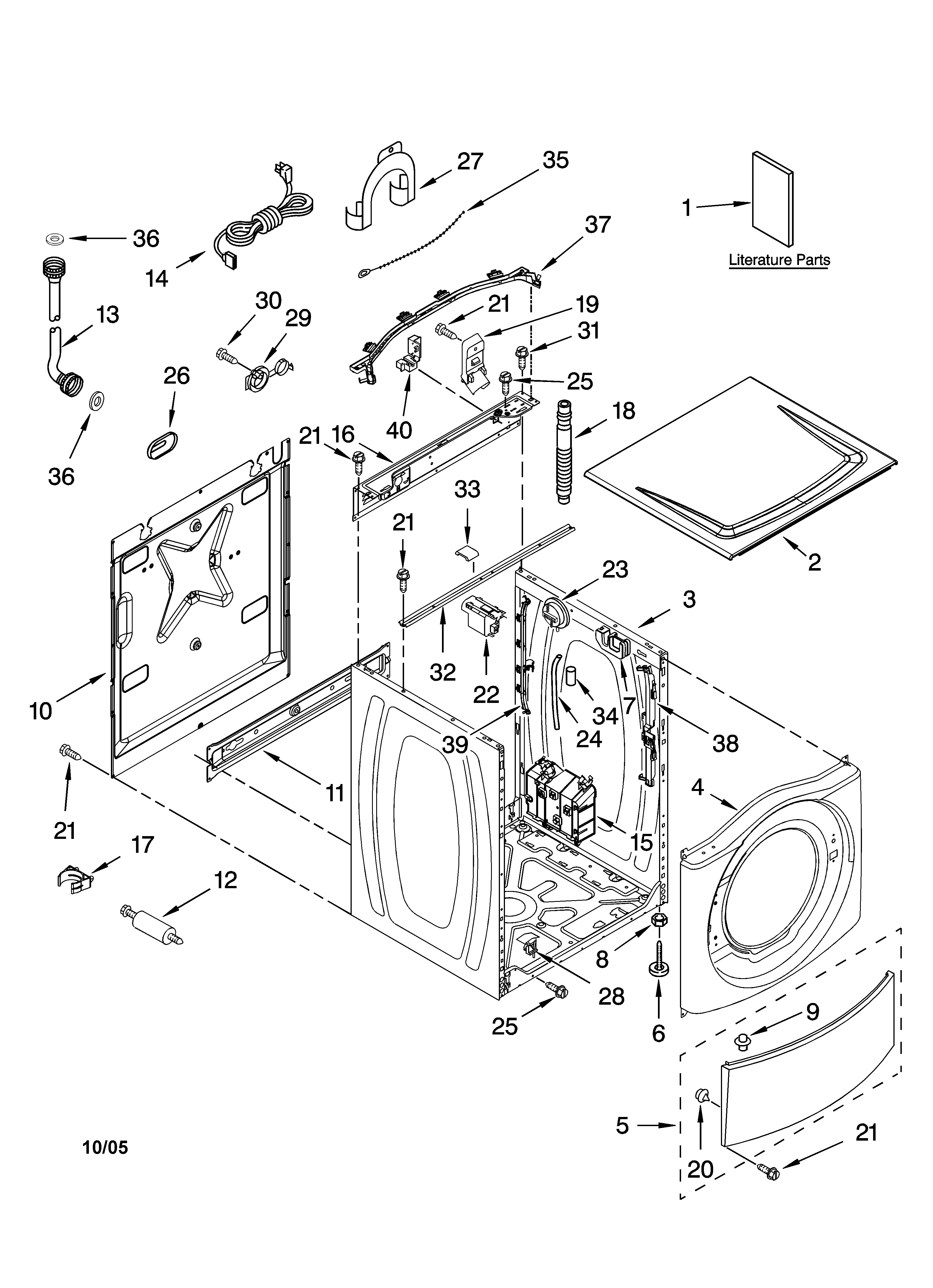 Washer Parts Parts Diagram For Kenmore Washer