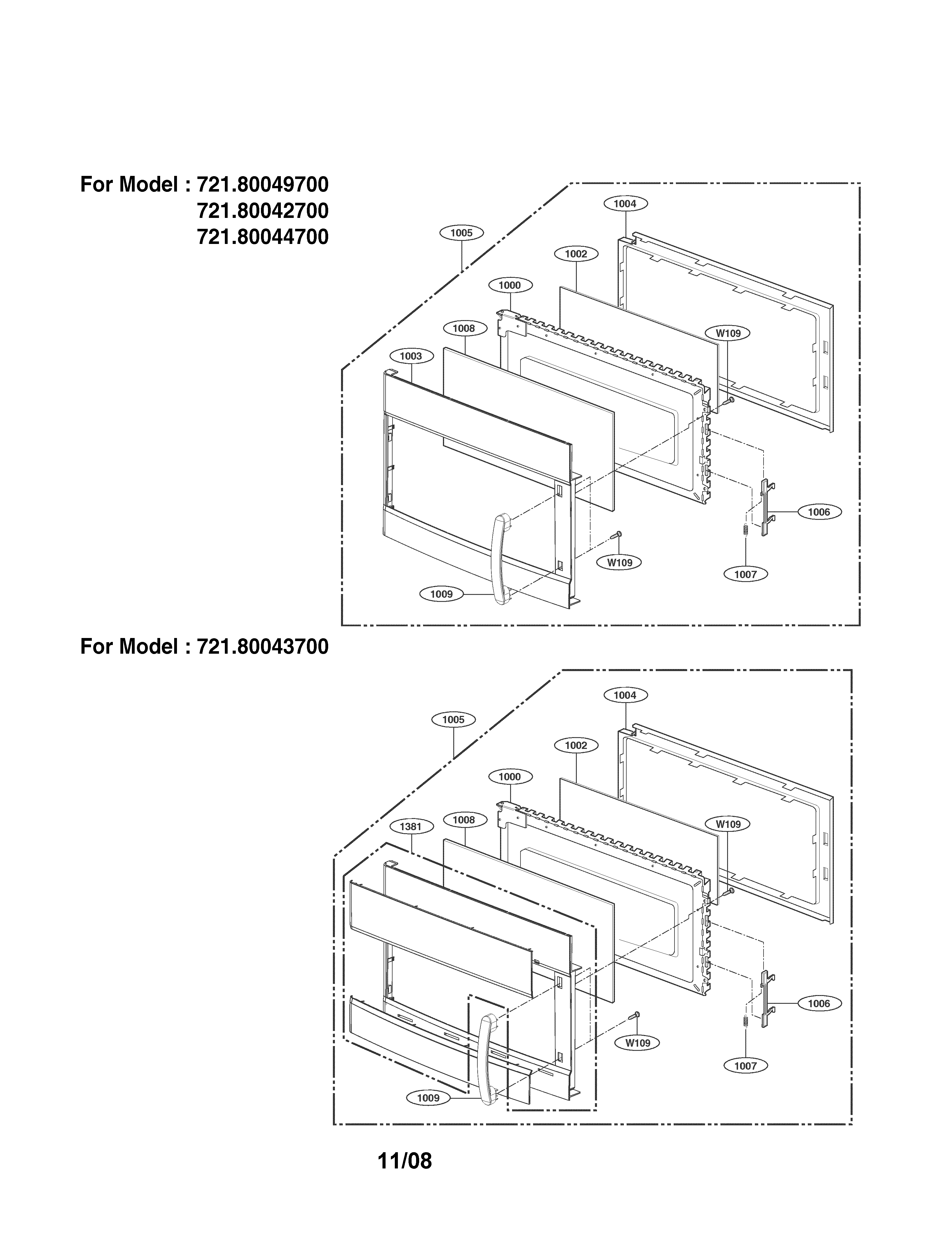 KENMORE MICROWAVE OVEN Parts Model 72180043700 Sears PartsDirect