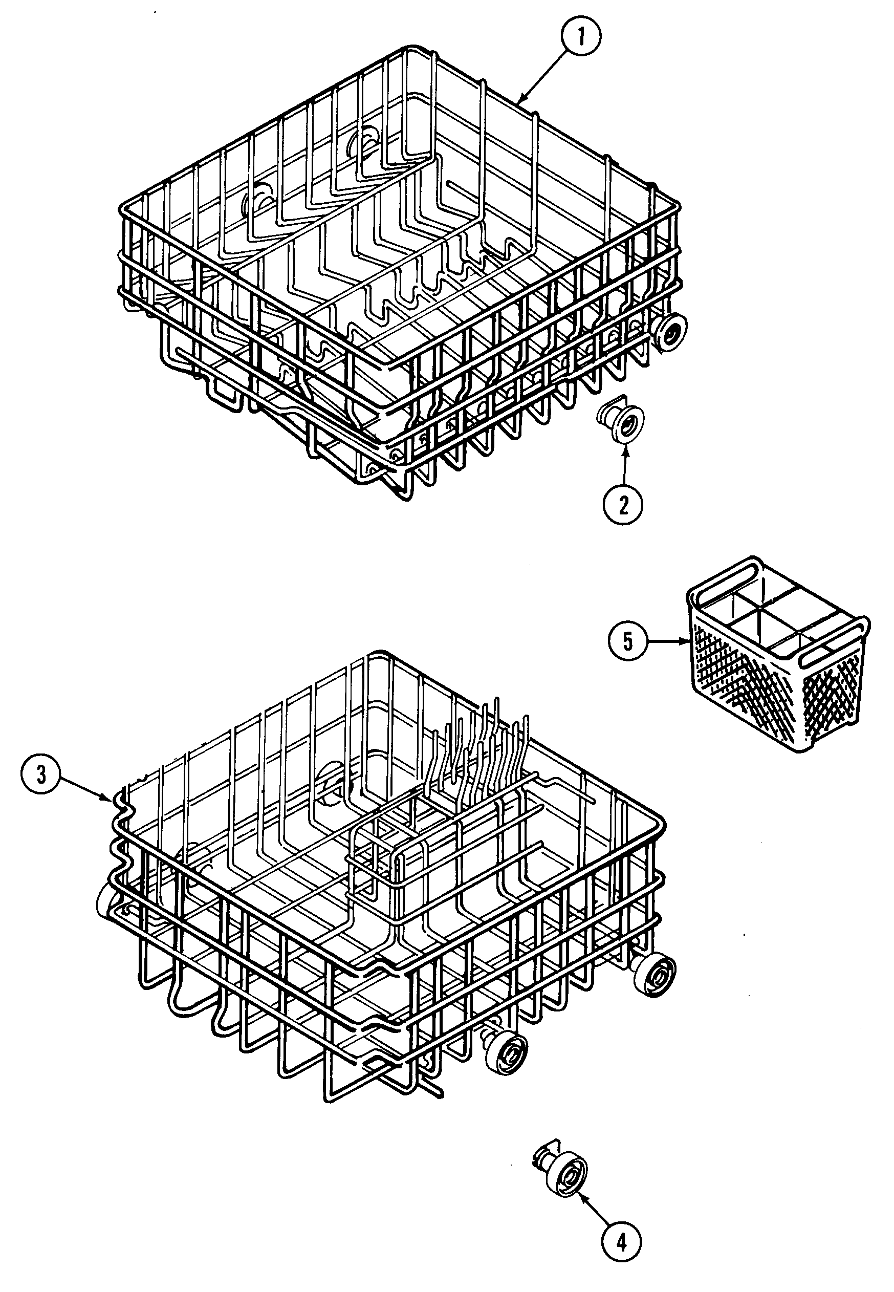 racks-diagram-parts-list-for-model-du2j-magic-chef-parts-dishwasher