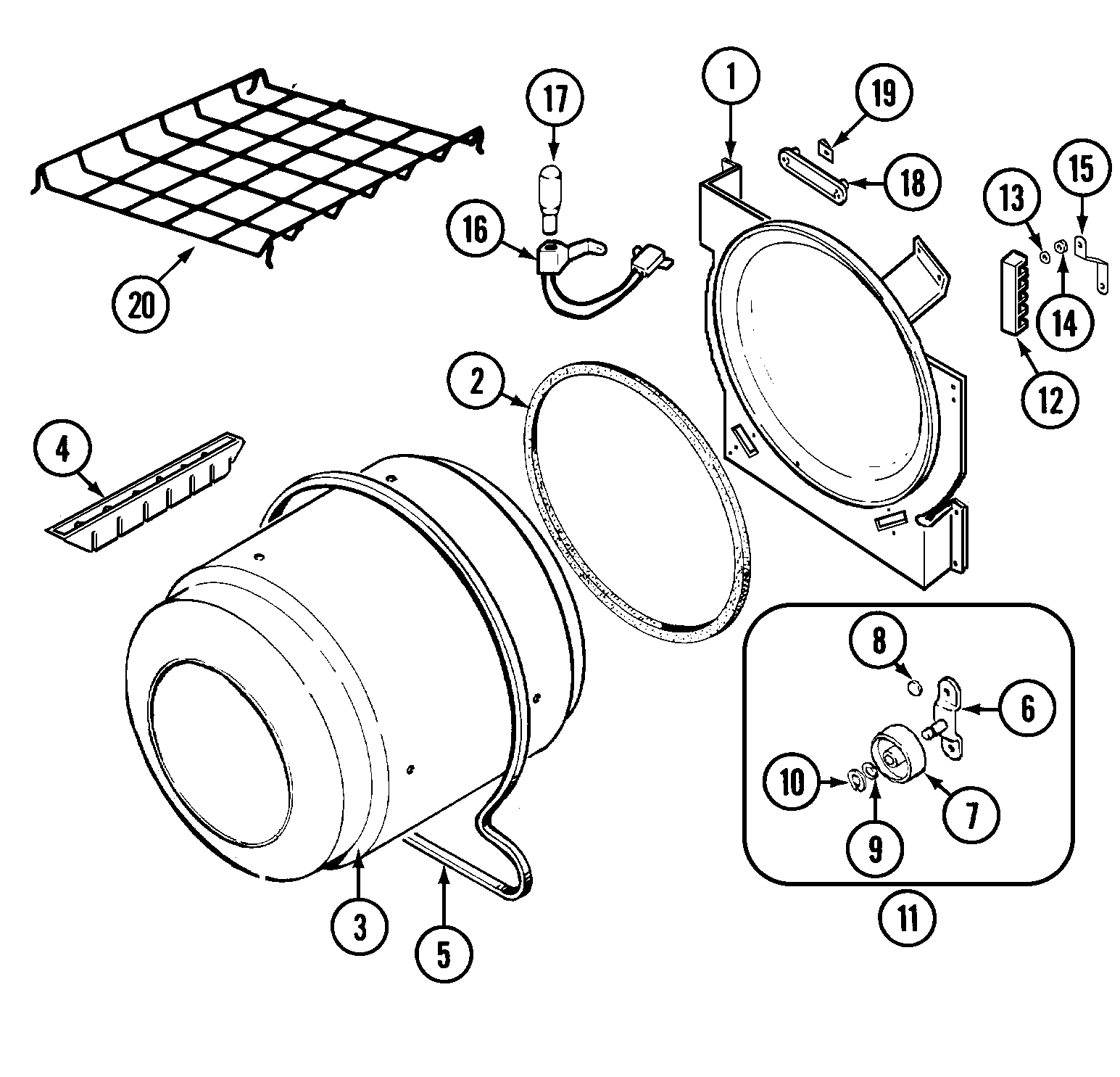 Admiral  Laundry   Parts