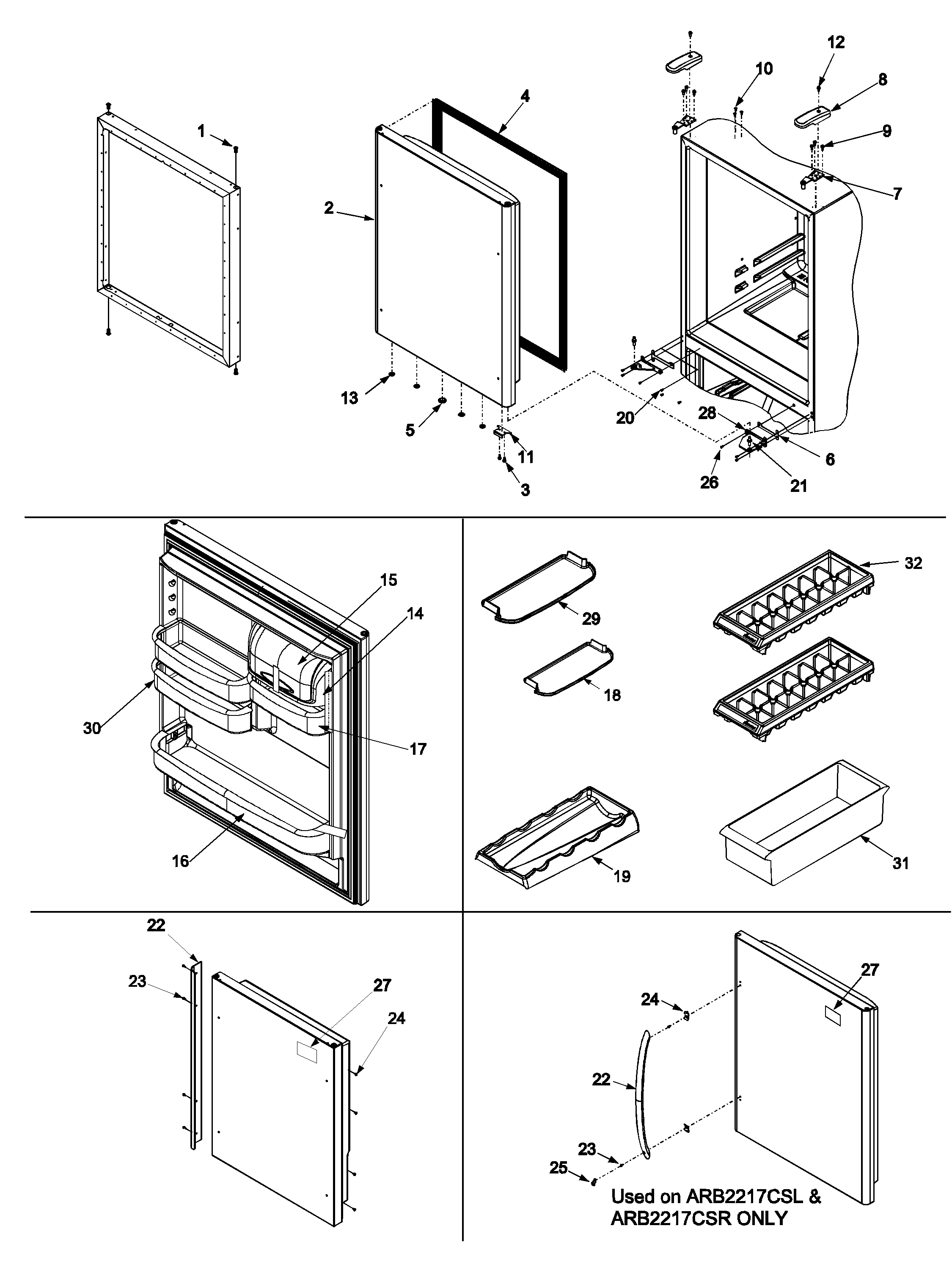 Amana Amana refrigeration Refriger... door Parts
