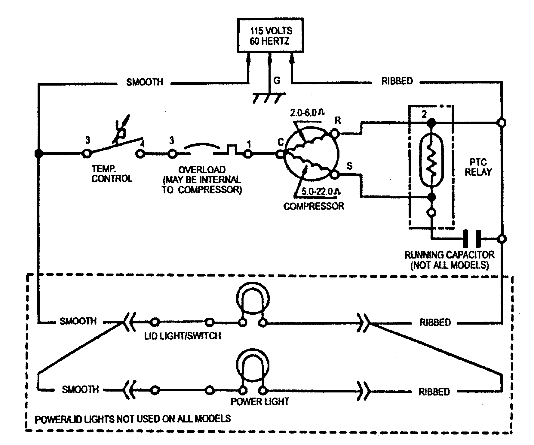 Refrigerator Compressor Relay Wiring Diagram from c.searspartsdirect.com
