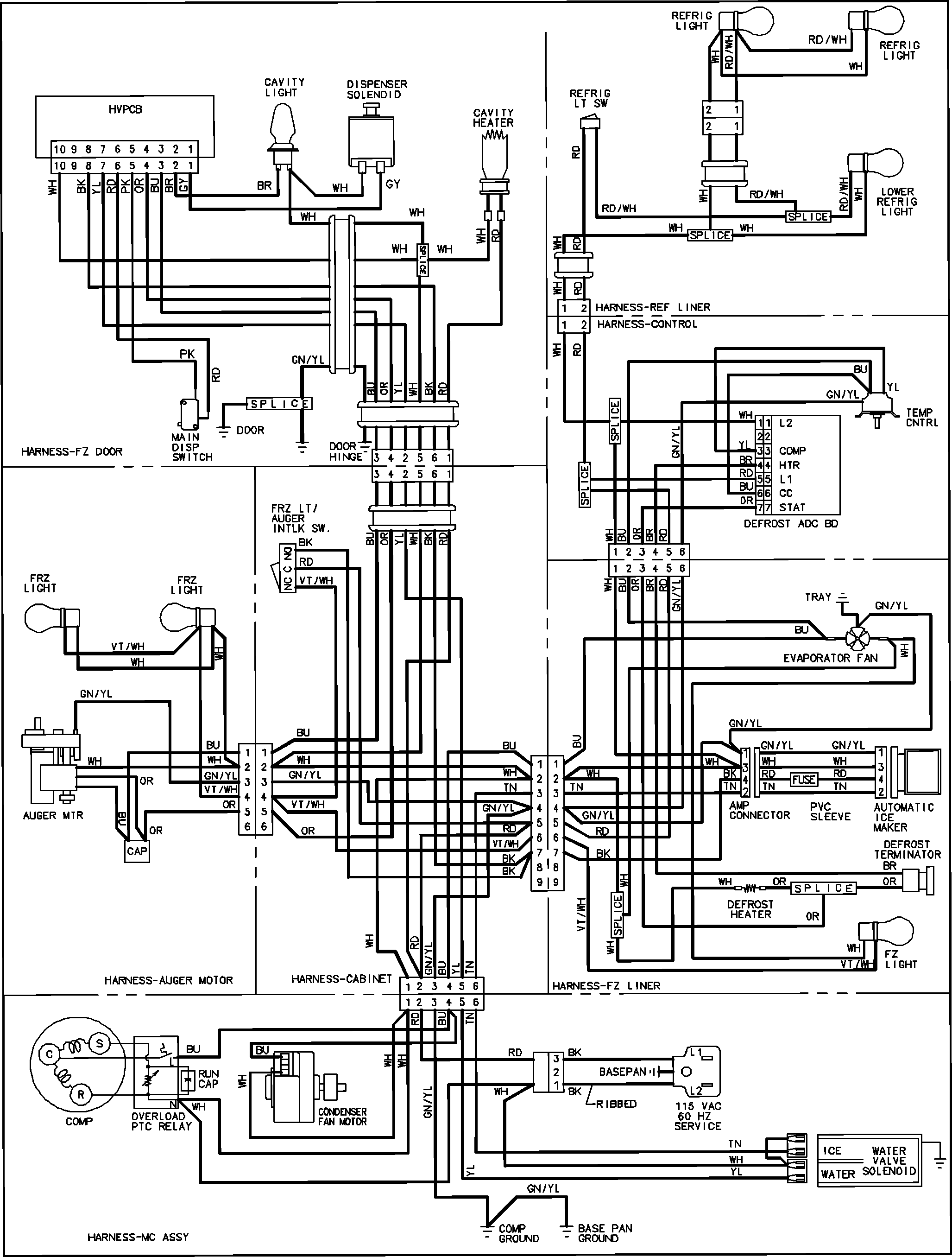 Electrical Wiring Diagram Of Refrigerator