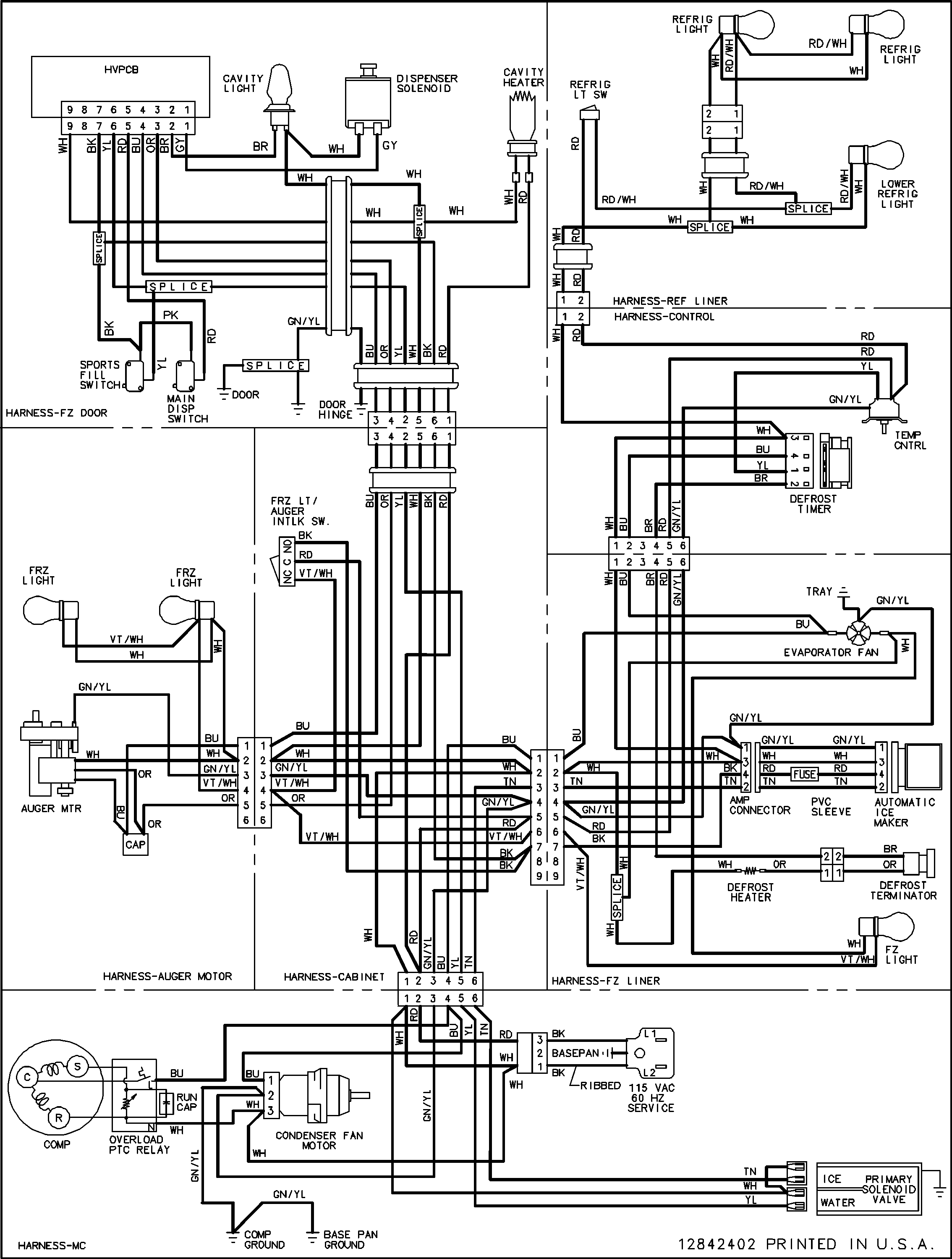 Whirlpool Wiring Diagrams For Refrigerators Wiring Diagram