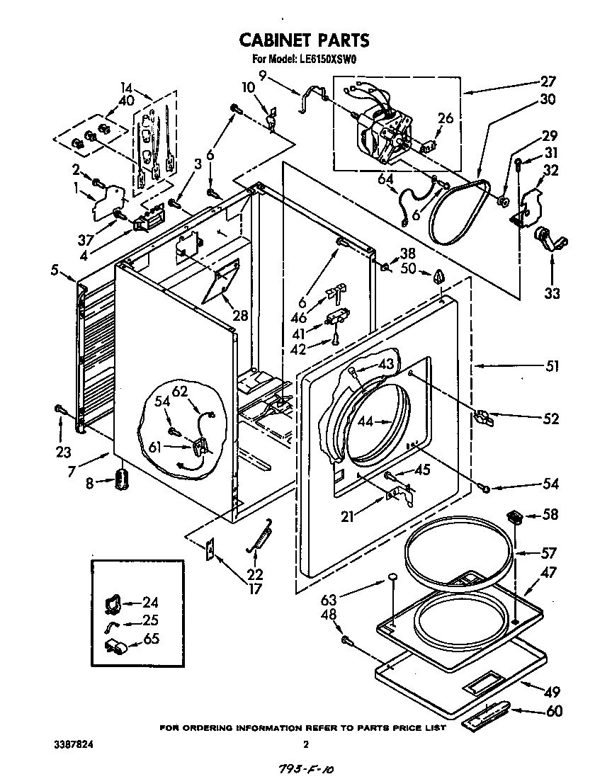 Whirlpool Parts  Whirlpool Dryer Parts Diagram