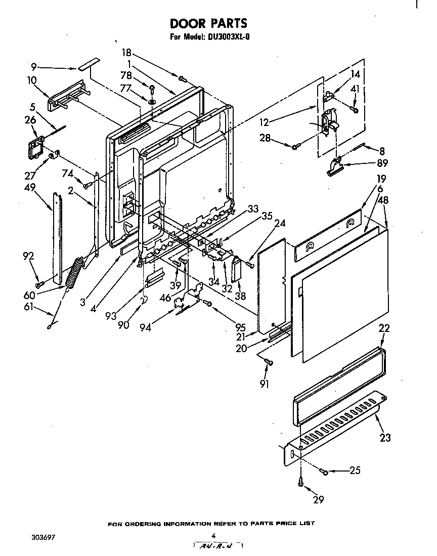 Whirlpool gold dishwasher parts manual