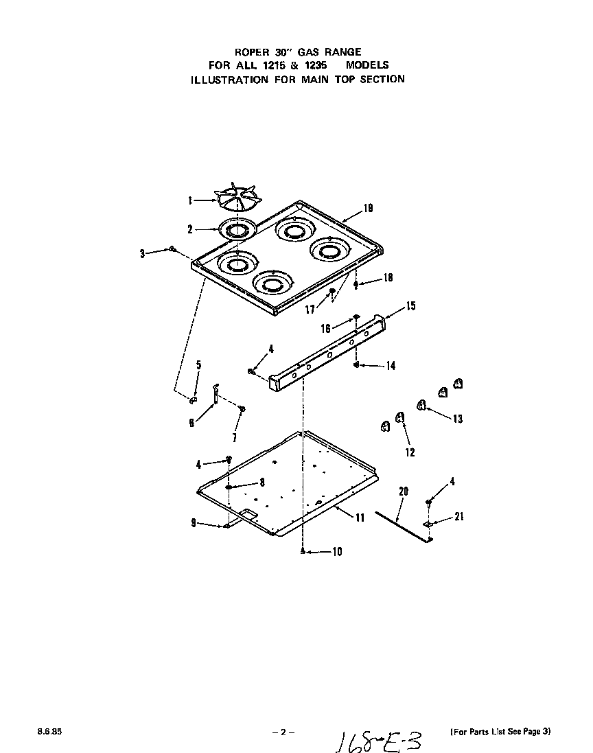 ROPER Gas Range Oven door Parts Model 1213W1A SearsPartsDirect