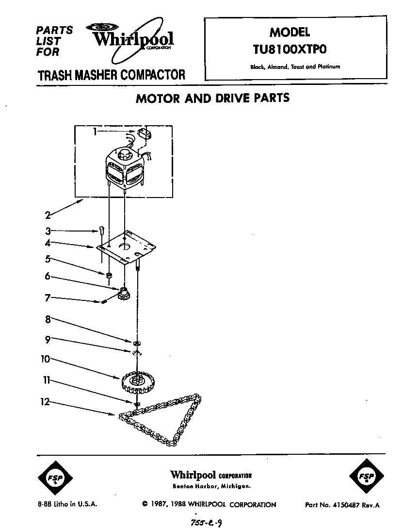 Whirlpool Compactors Parts